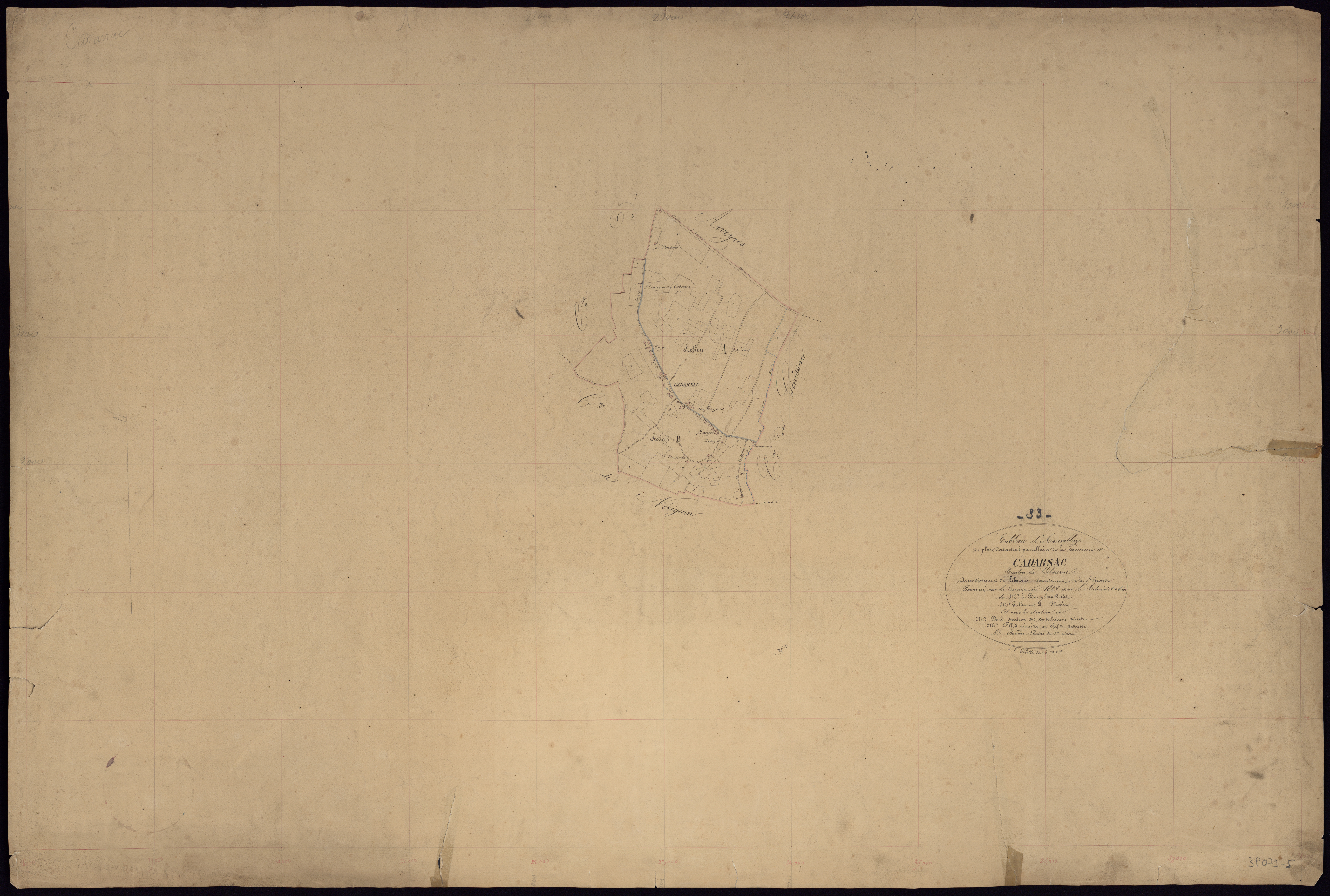 Cadarsac - -Tableau d'assemblage