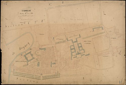 Cadillac - -Section A feuille 1 : La Ville