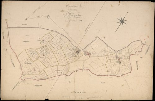 Camarsac - -Section C feuille unique : La Lande et Buzi