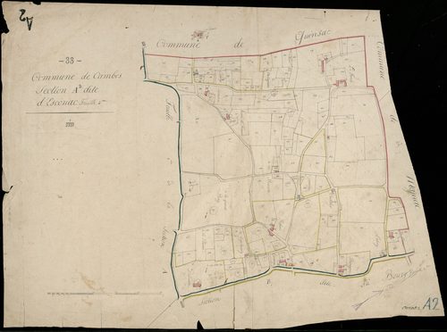 Cambes - -Section A feuille 2 : Esconac