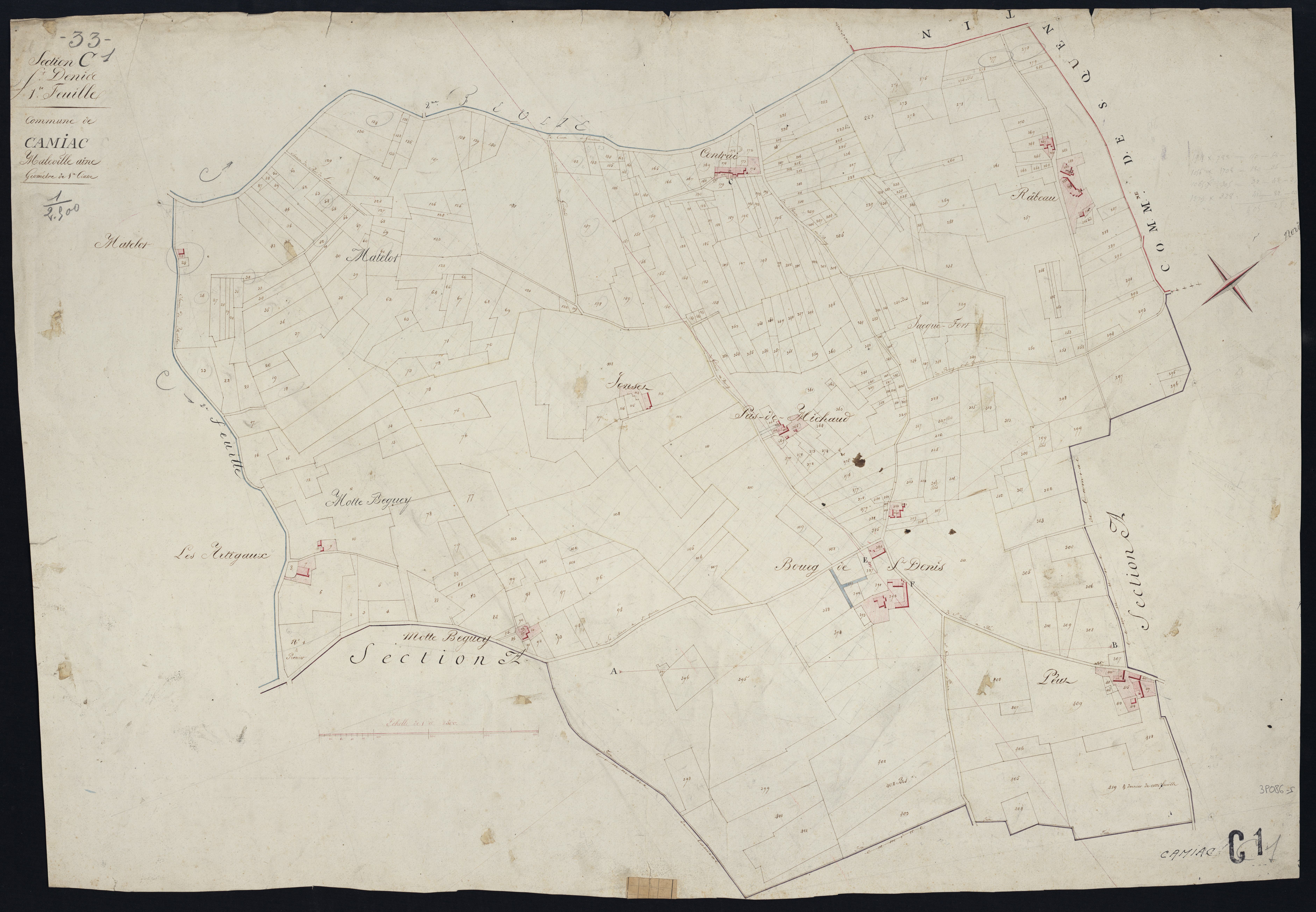 Camiac-et-Saint-Denis - -Section C feuille 1