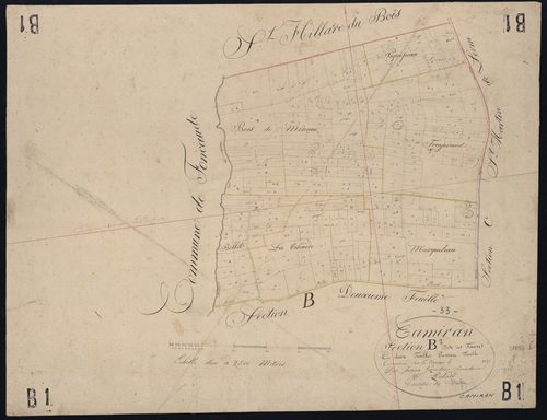 Camiran - -Section B feuille 1 : Les Faures