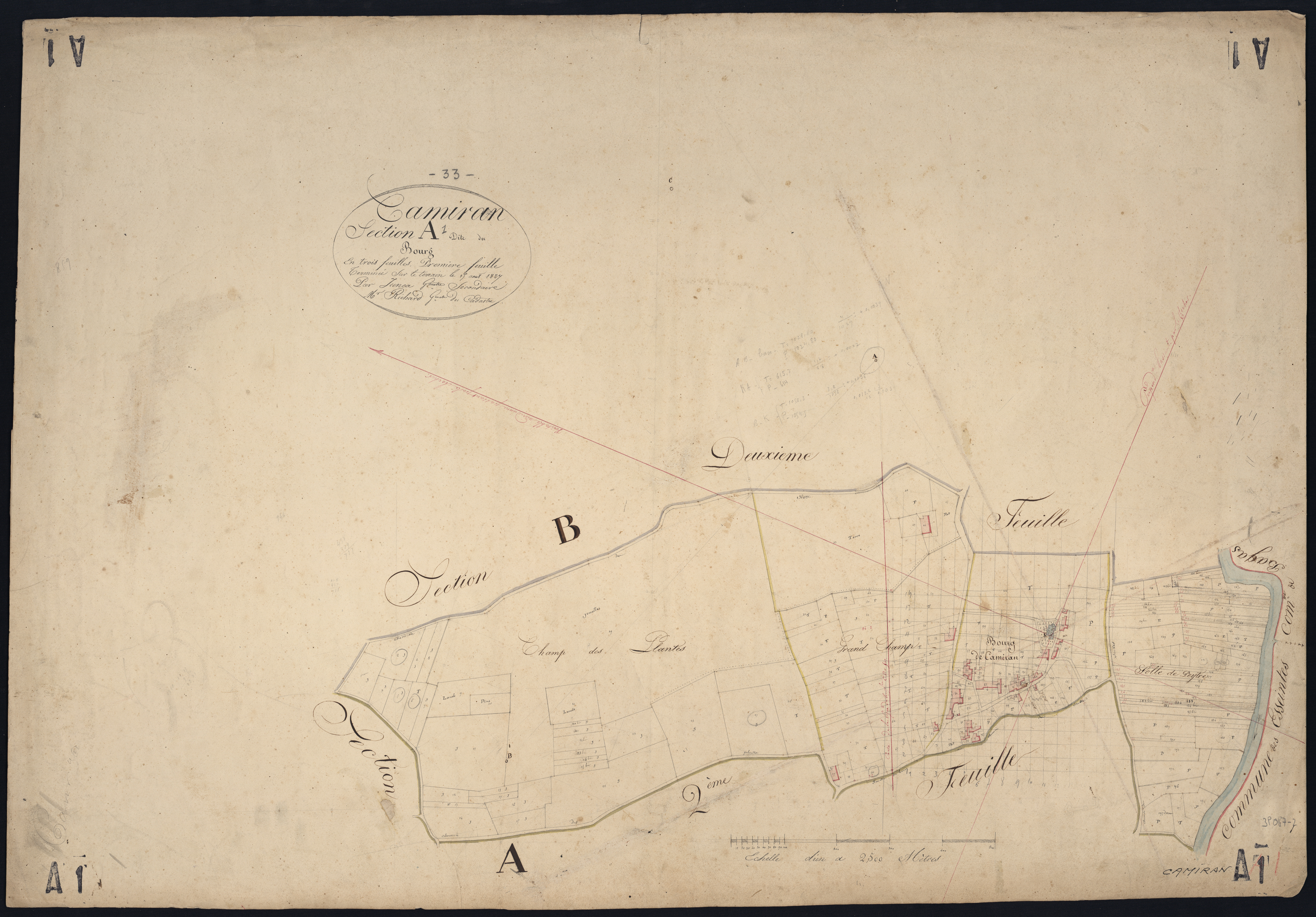 Camiran - -Section A feuille 1 : Le Bourg