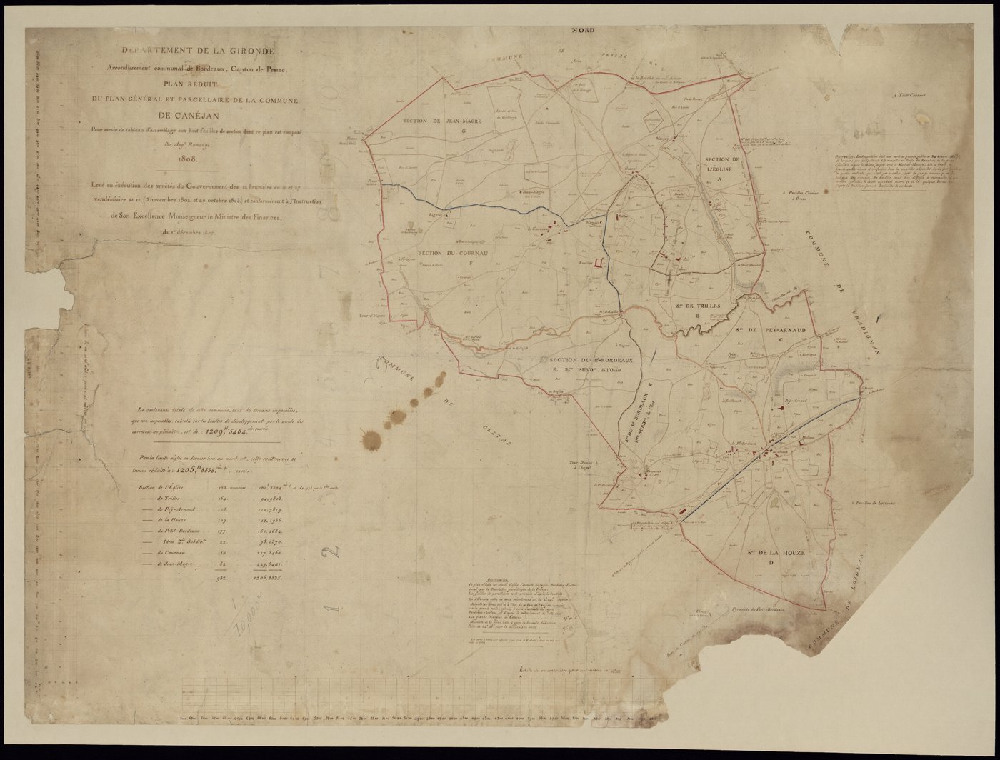 Canéjan - -Tableau d'assemblage