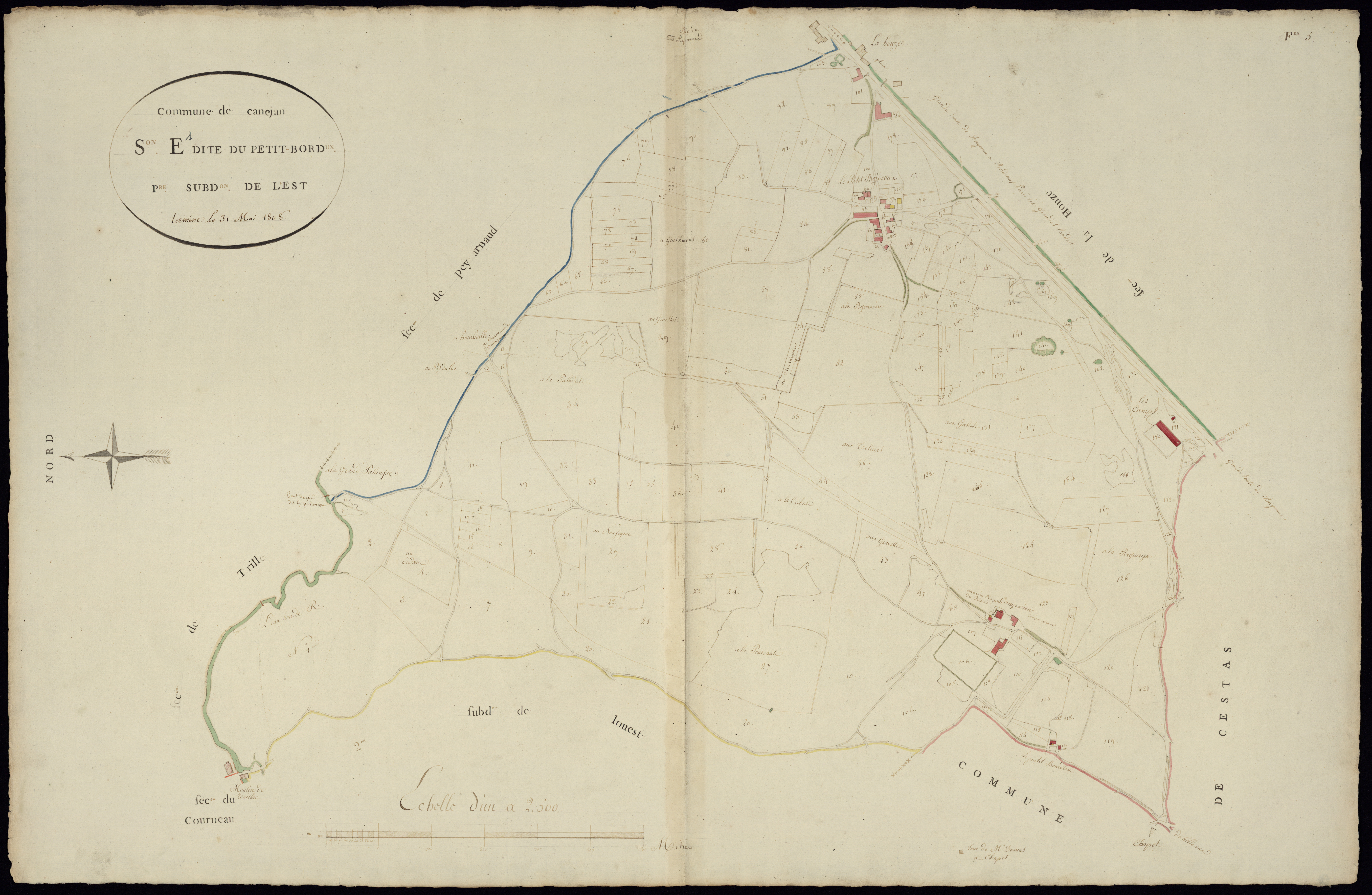 Canéjan - -Section E feuille 1 : Le Petit-Bordeaux