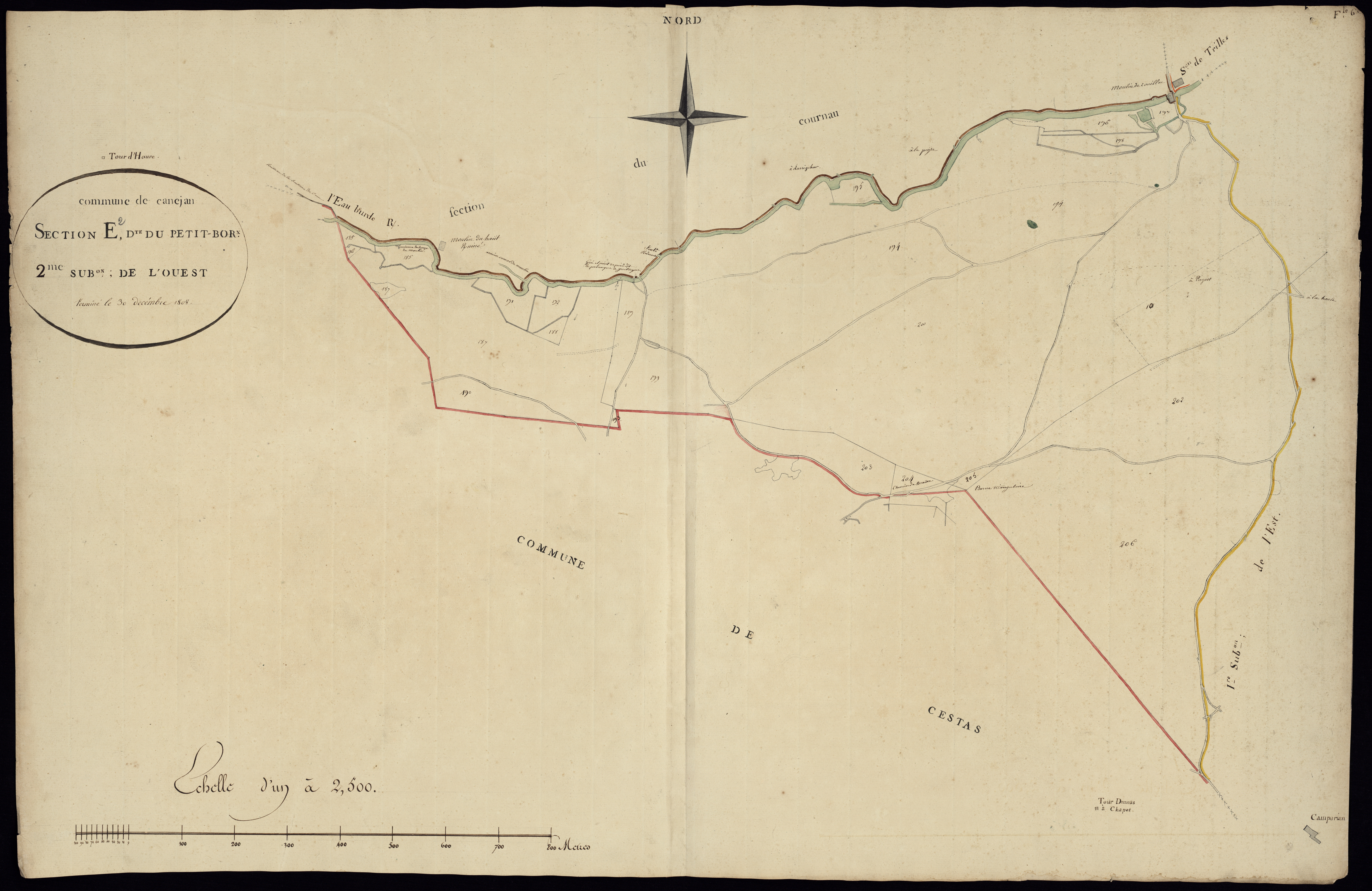 Canéjan - -Section E feuille 2 : Le Petit-Bordeaux