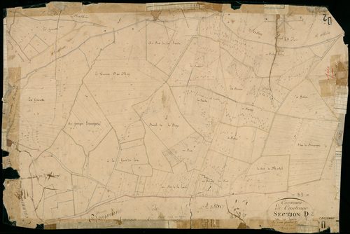Cantenac - -Section D feuille 2 : Les Landes