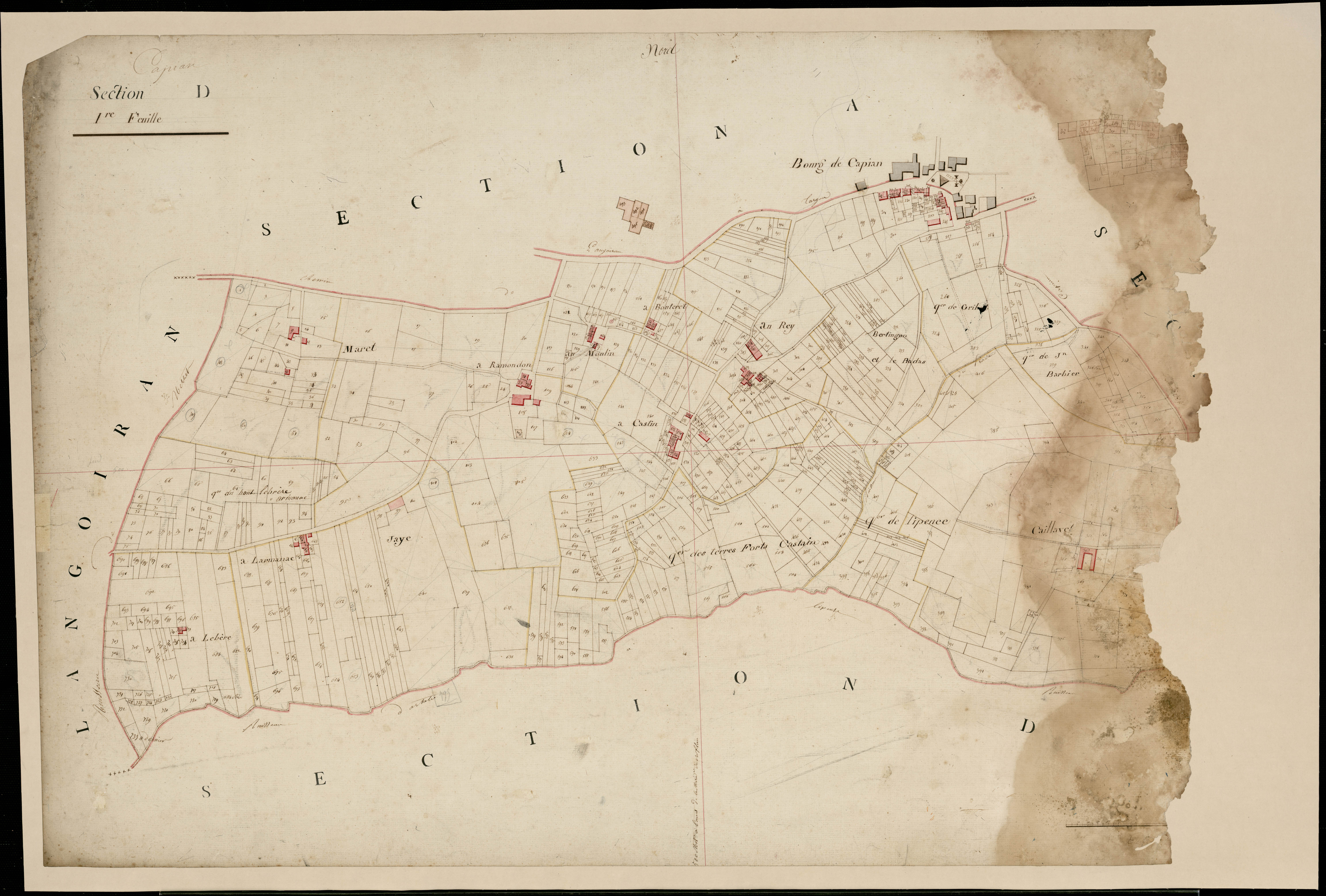 Capian - -Section D feuille 1 : Sainte-Anne
