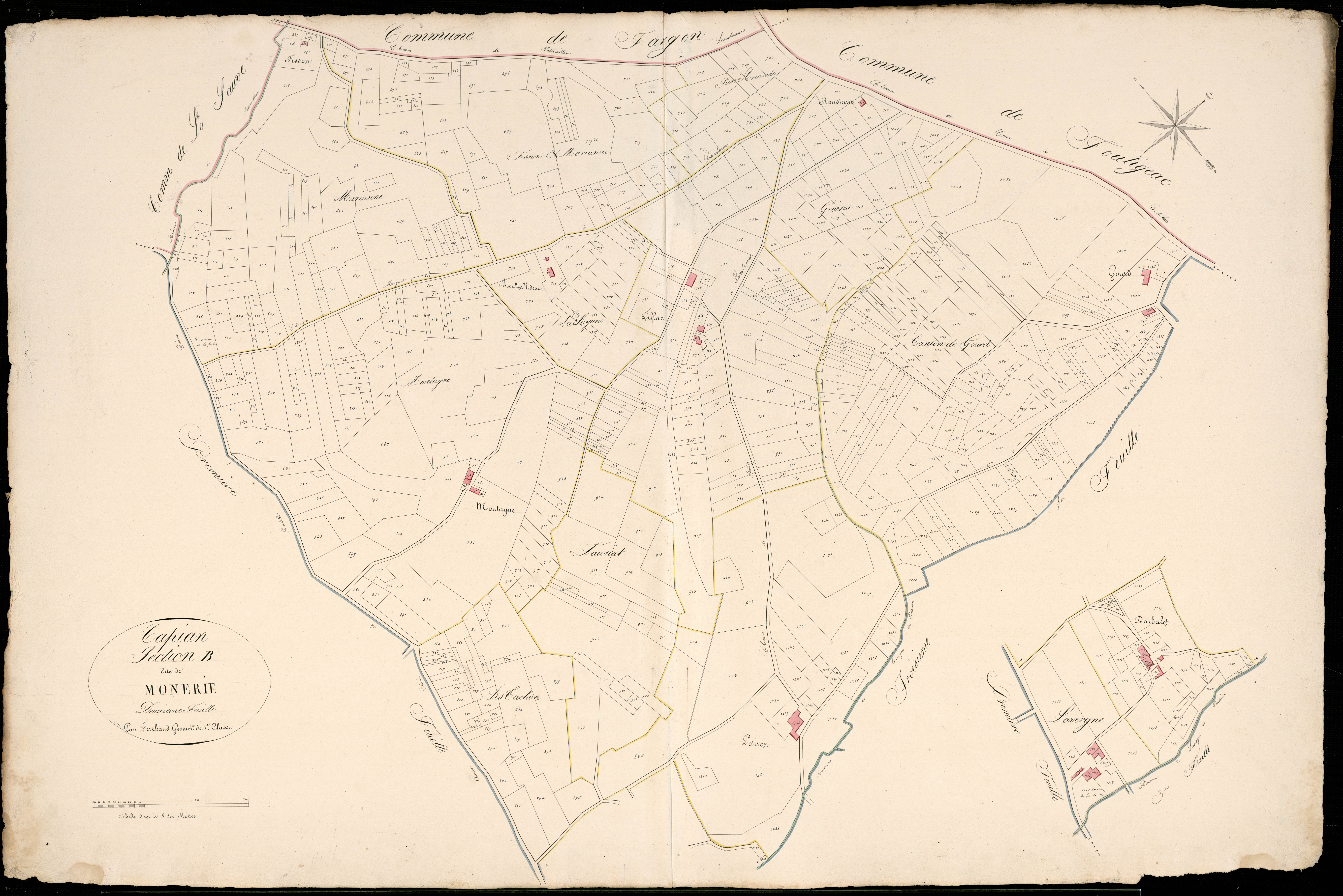 Capian - -Section B feuille 2 : Monerie
