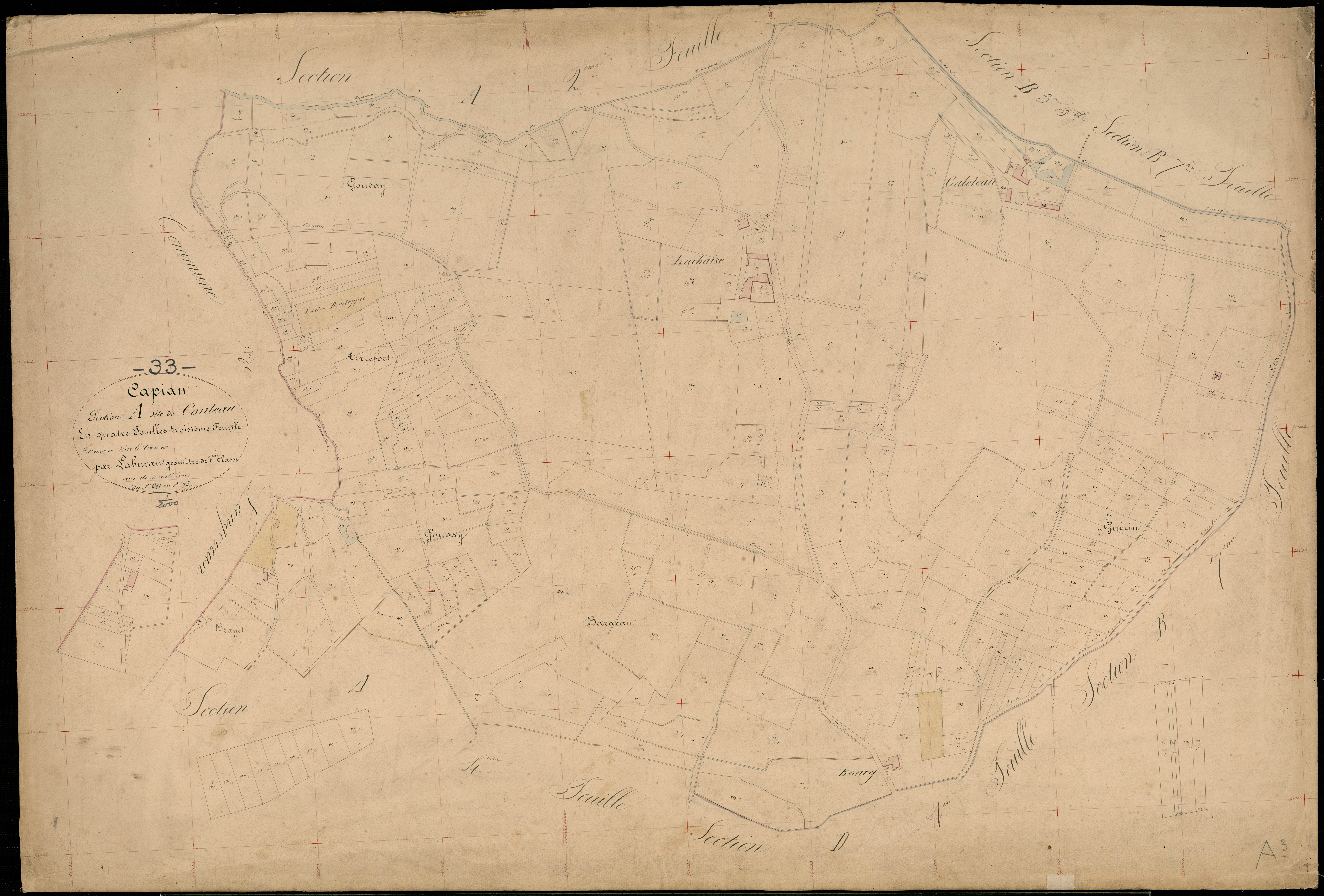 Capian - -Section A feuille 3 : Couleau