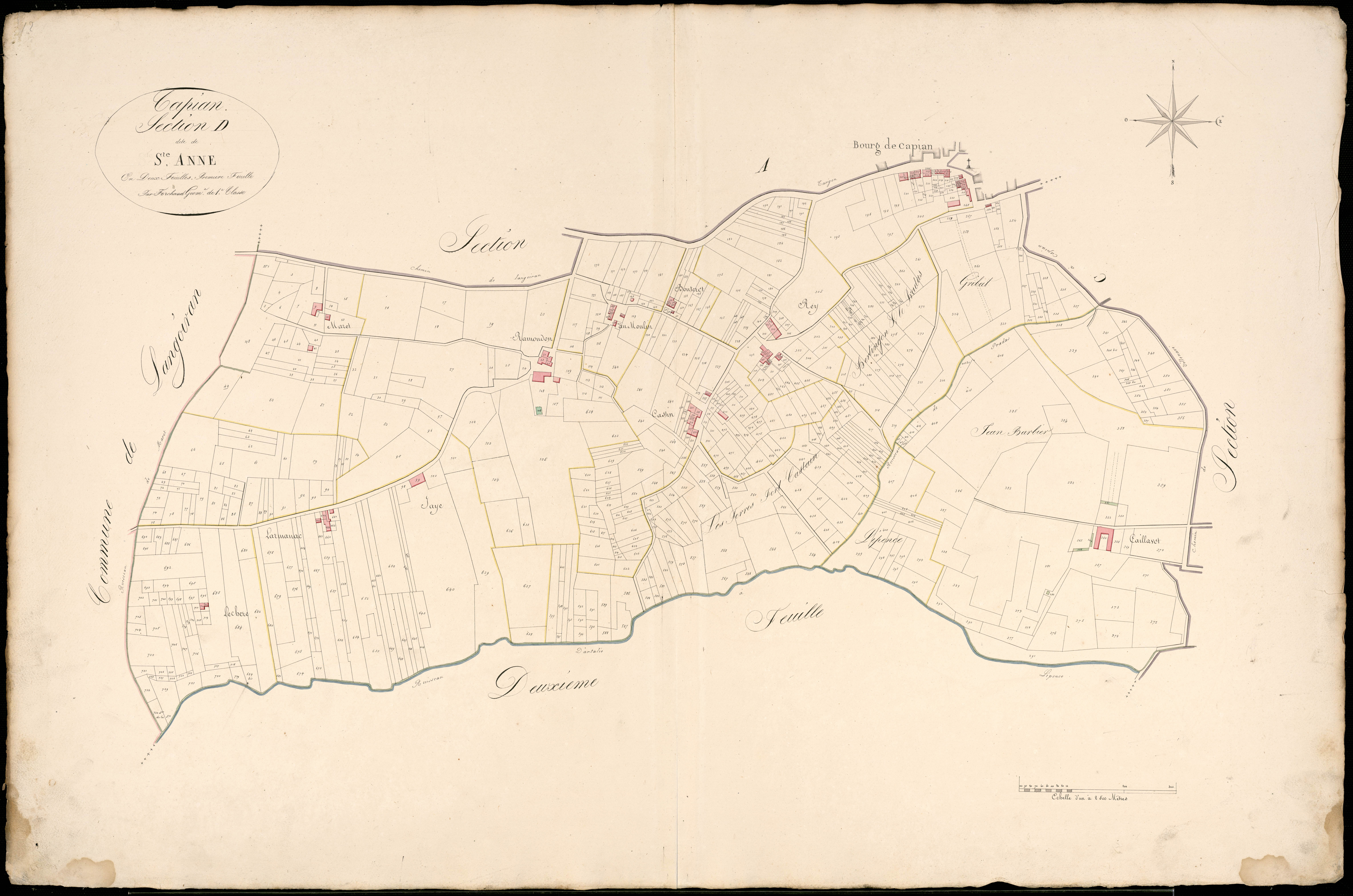 Capian - -Section D feuille 1 : Sainte-Anne