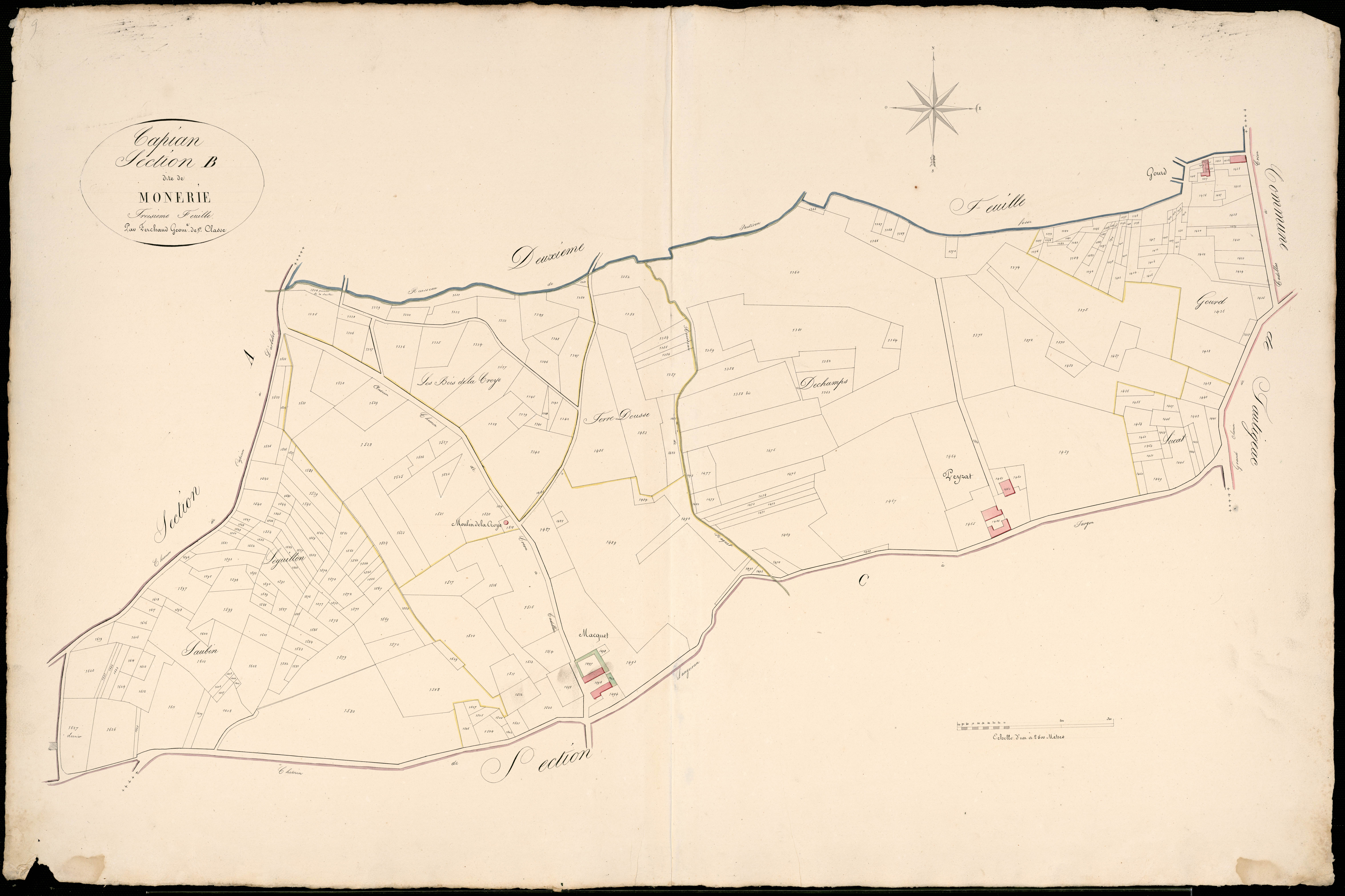 Capian - -Section B feuille 3 : Monerie
