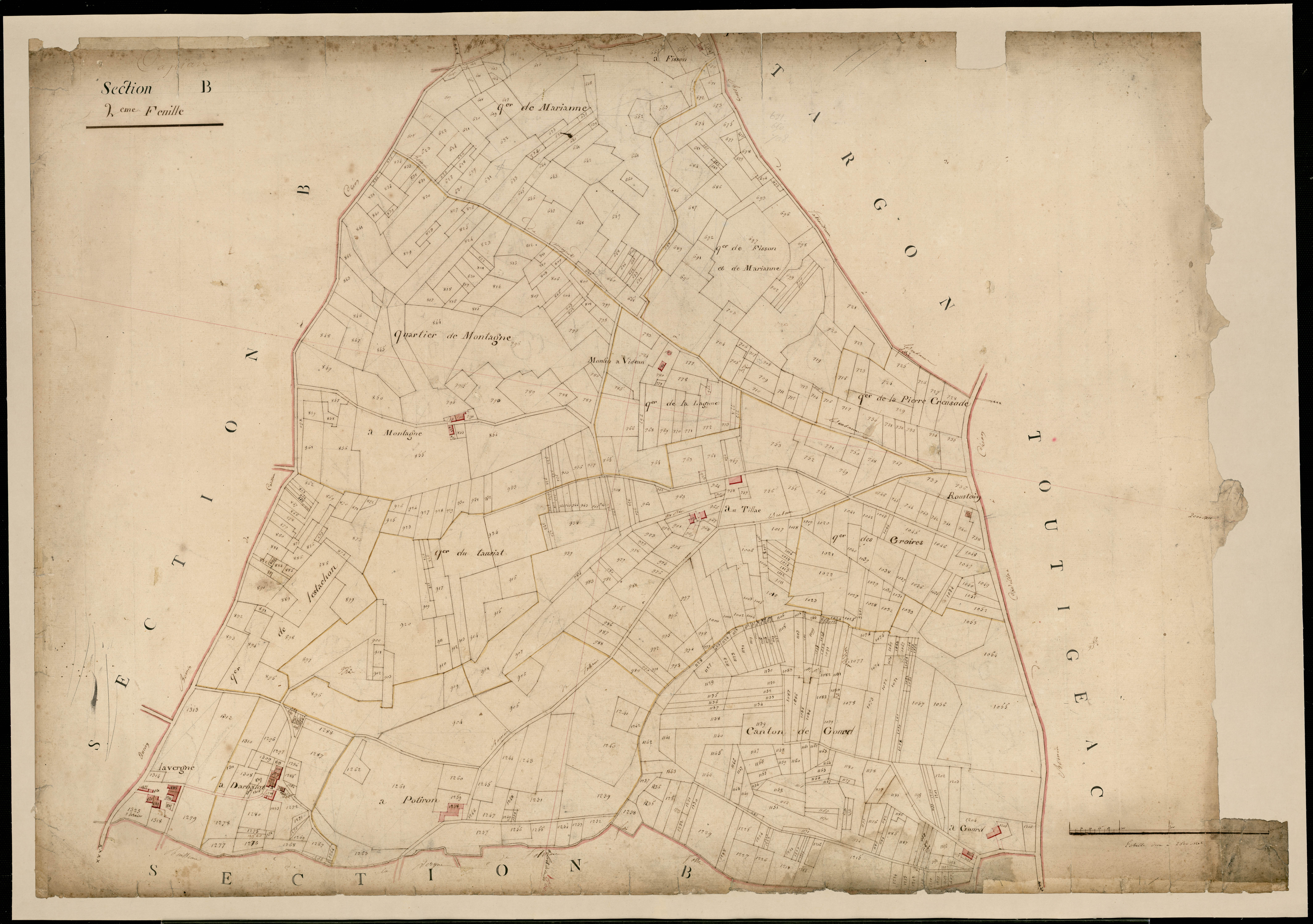 Capian - -Section B feuille 2 : Monerie