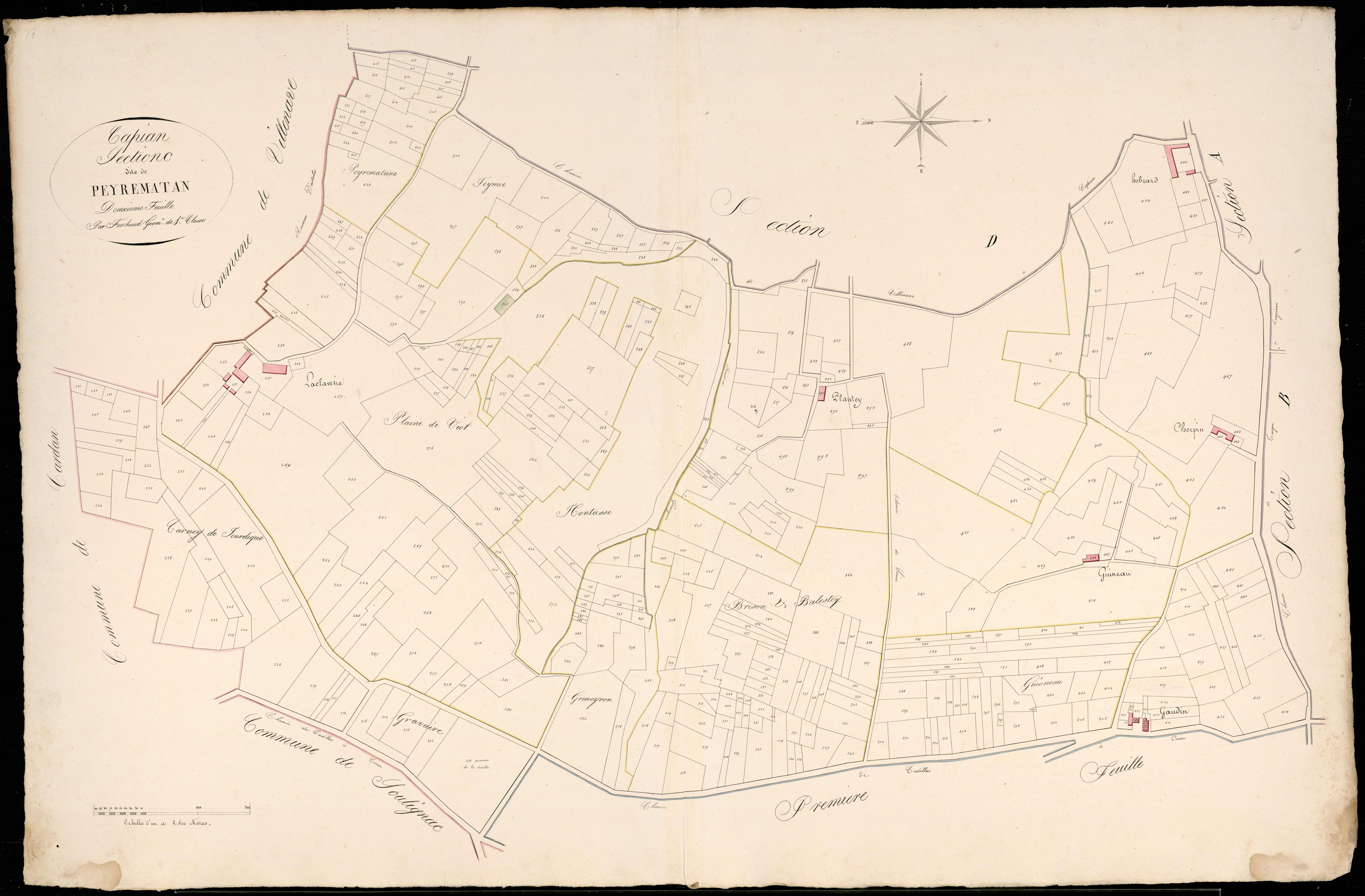 Capian - -Section C feuille 2 : Peyrematan