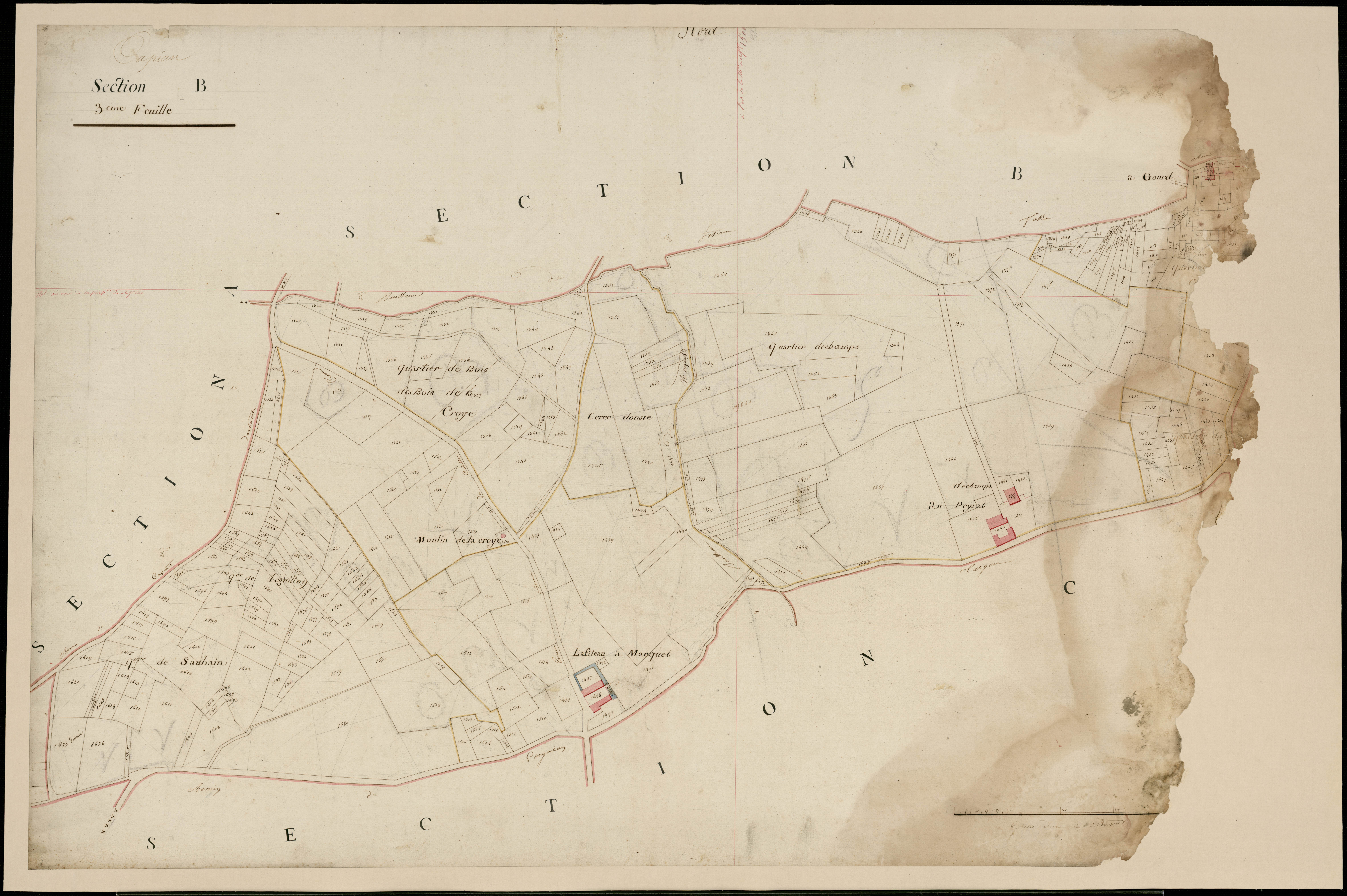 Capian - -Section B feuille 3 : Monerie