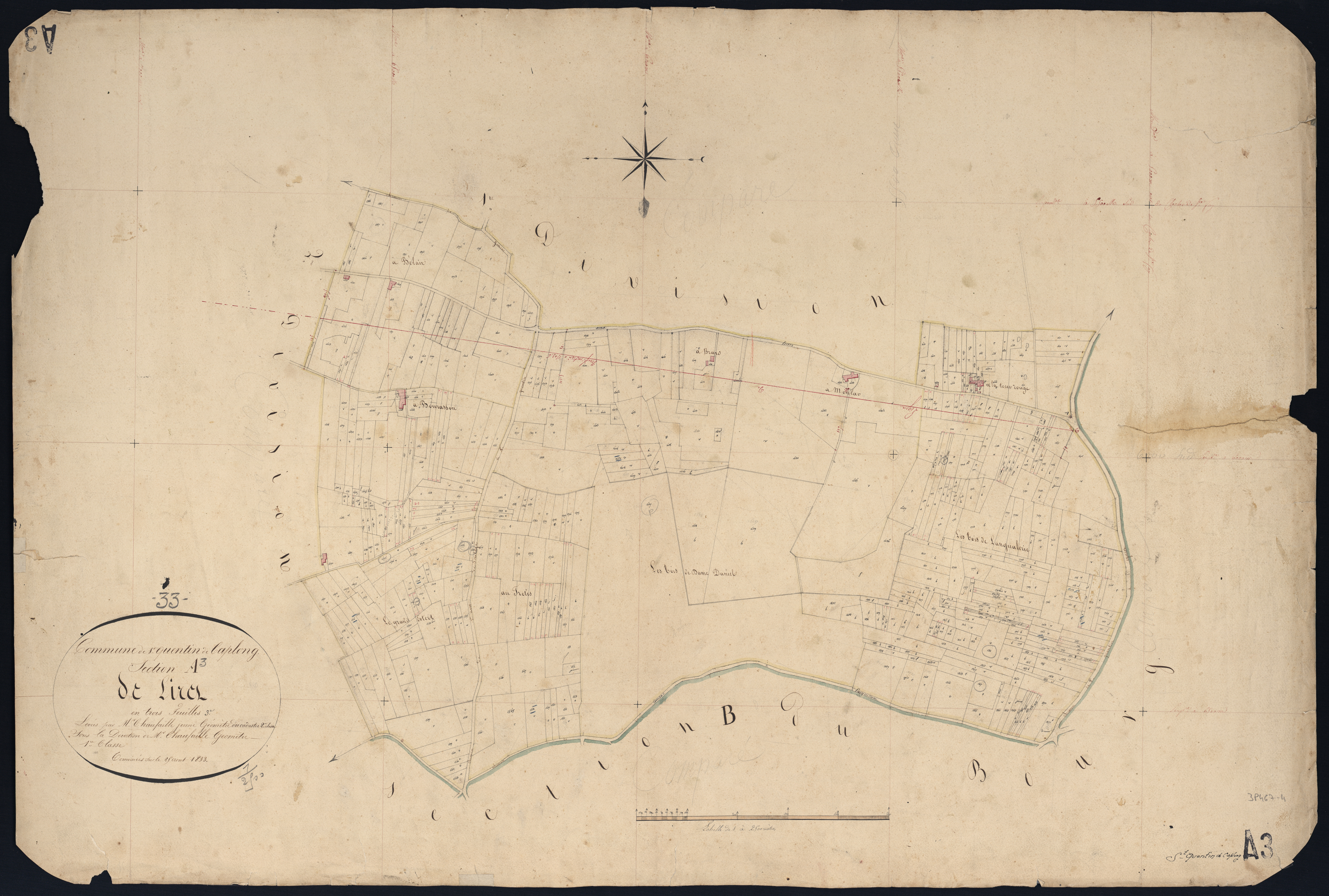 Caplong - -Section A feuille 3 : Liret
