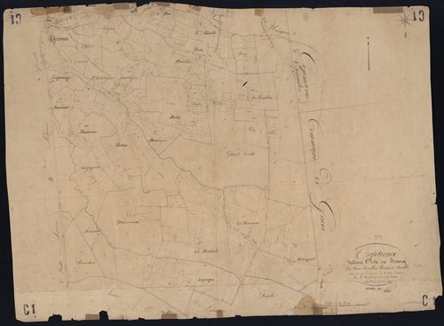 Captieux - -Section C feuille 1 : Le Bourg