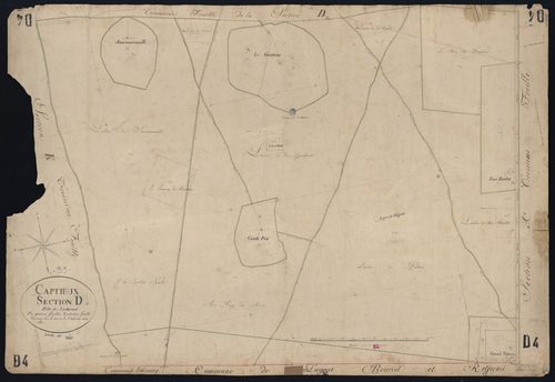 Captieux - -Section D feuille 4 : Lucbernet