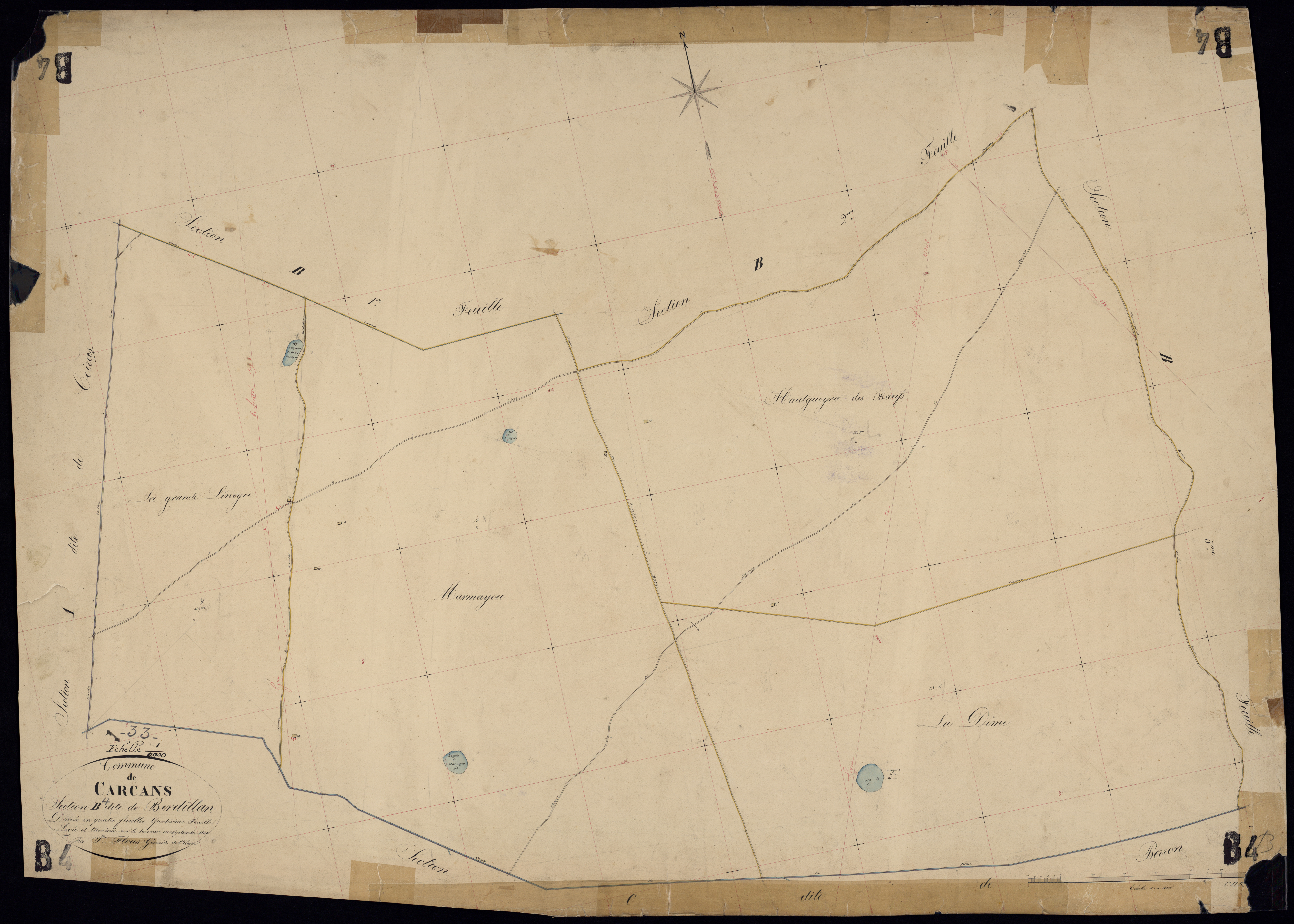 Carcans - -Section B feuille 4 : Berdillan