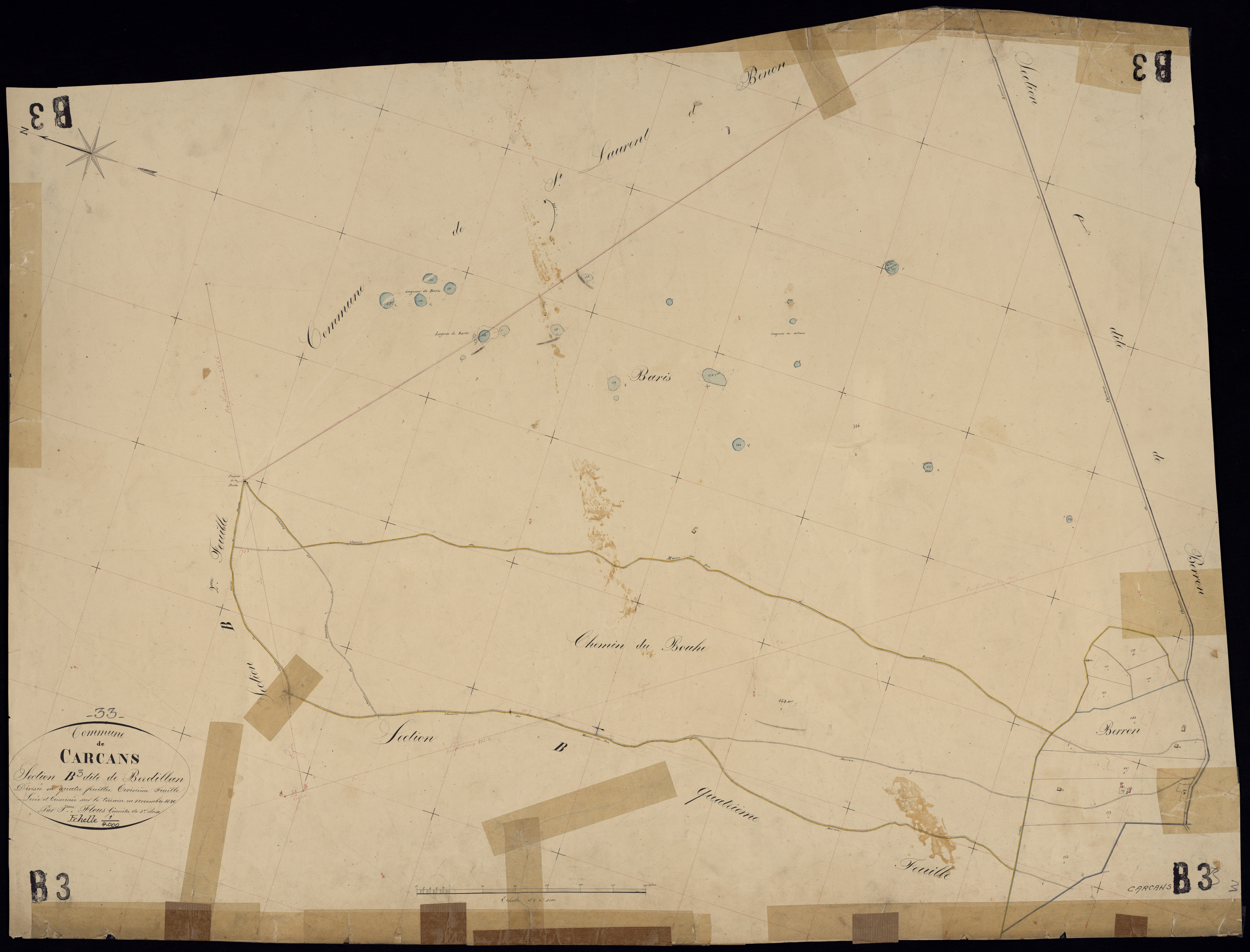 Carcans - -Section B feuille 3 : Berdillan