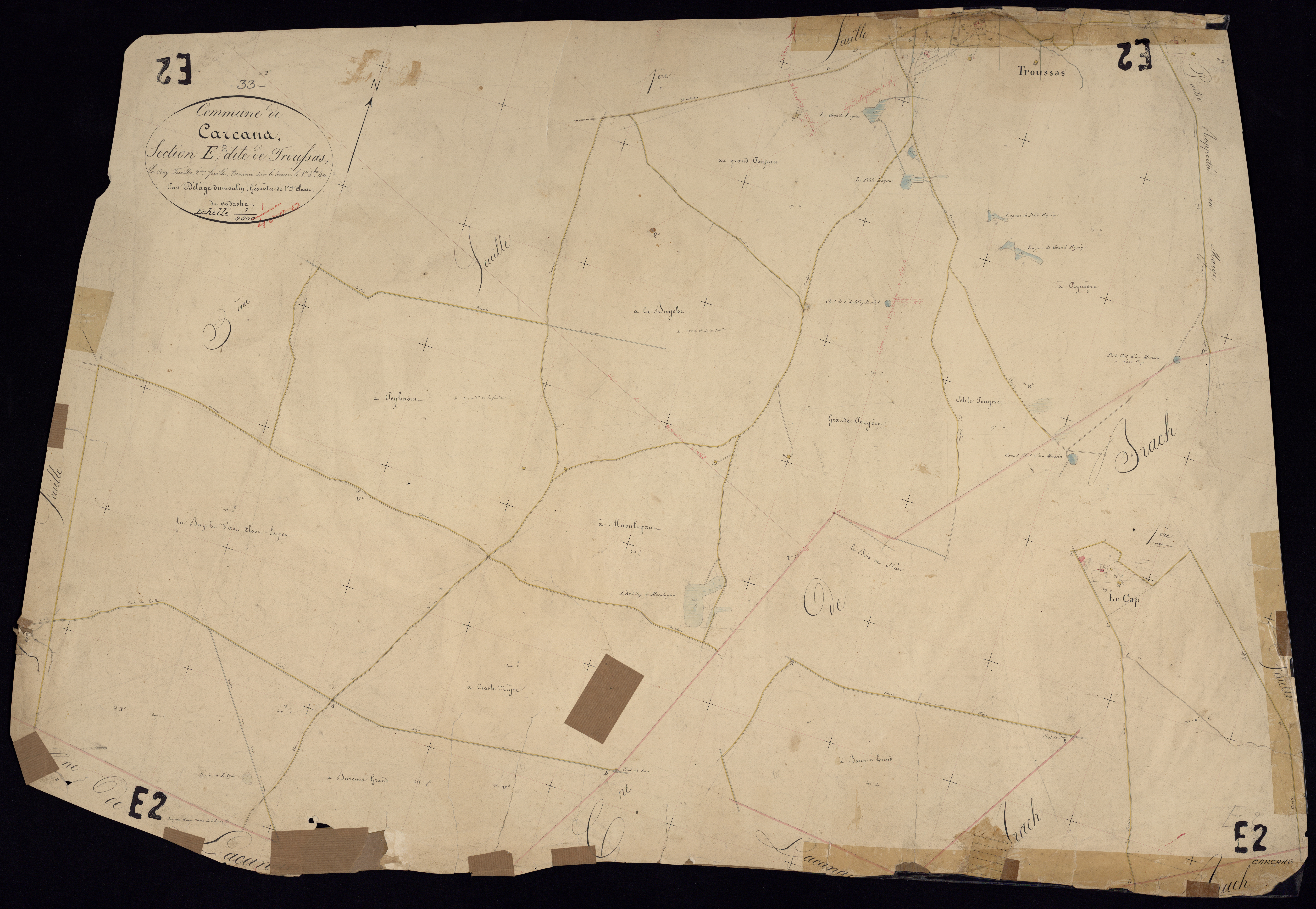 Carcans - -Section E feuille 2 : Troussas