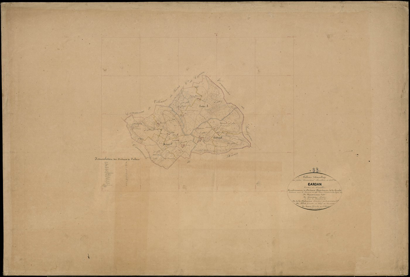 Cardan - -Tableau d'assemblage