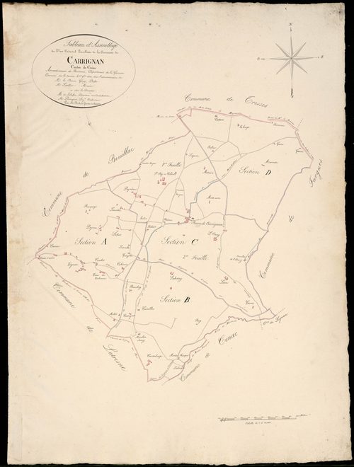 Carignan-de-Bordeaux - -Tableau d'assemblage