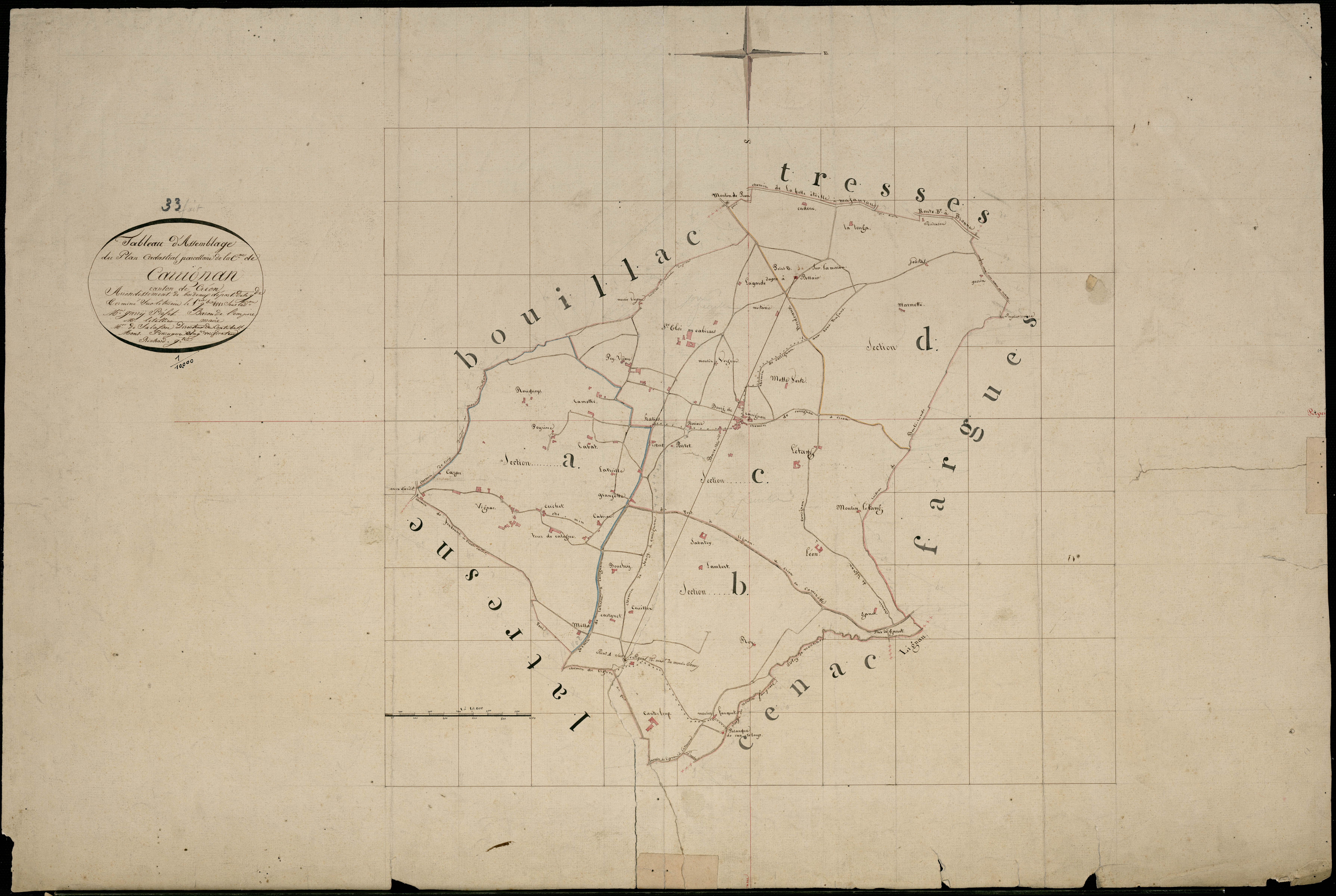 Carignan-de-Bordeaux - -Tableau d'assemblage