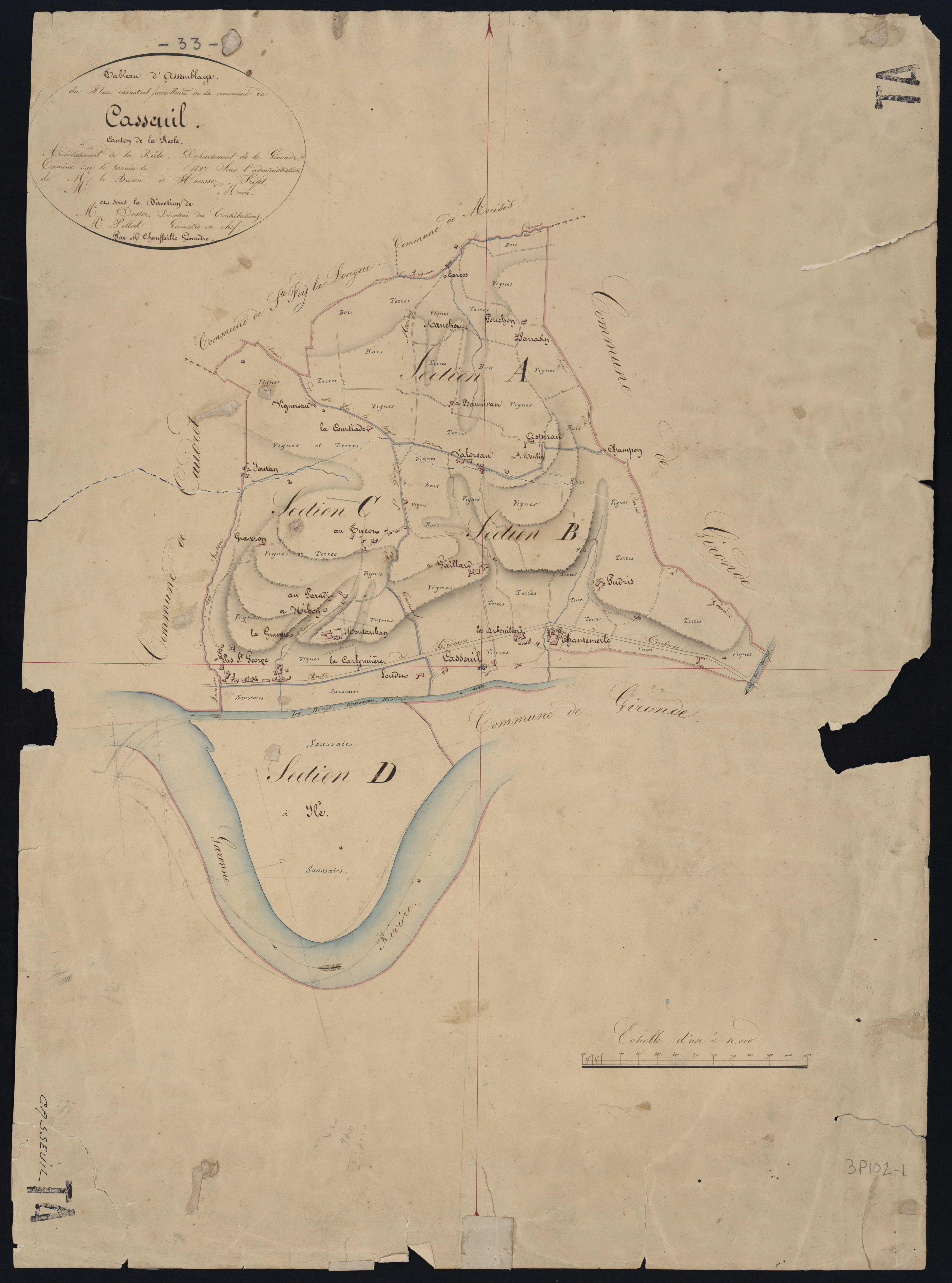 Casseuil - -Tableau d'assemblage