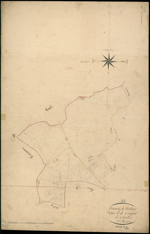 Castelnau-de-Médoc - -Section B feuille 2 : Terrefort