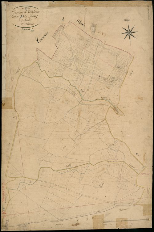 Castelnau-de-Médoc - -Section A feuille 3 : Le Bourg