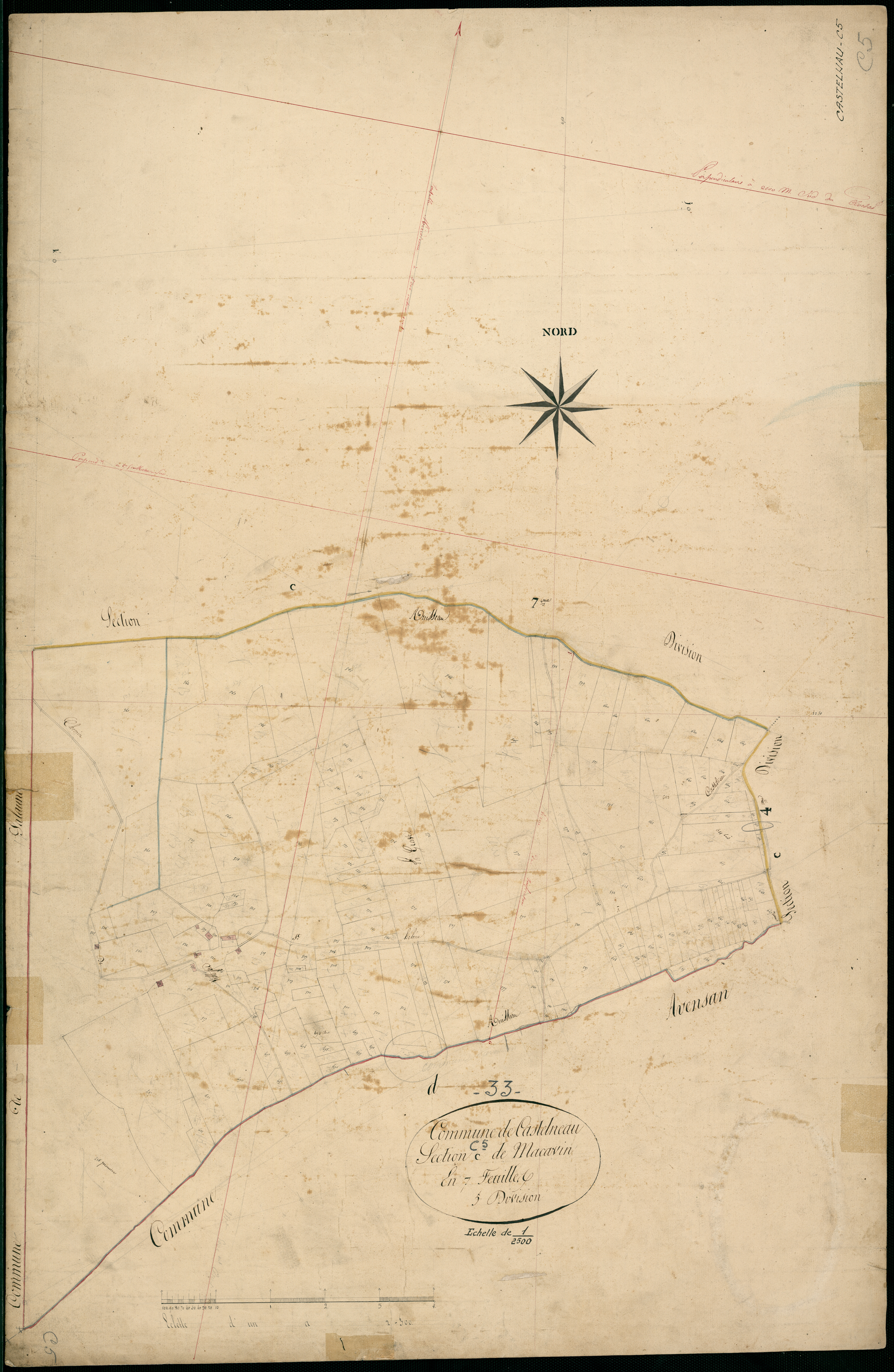 Castelnau-de-Médoc - -Section C feuille 5 : Macavin