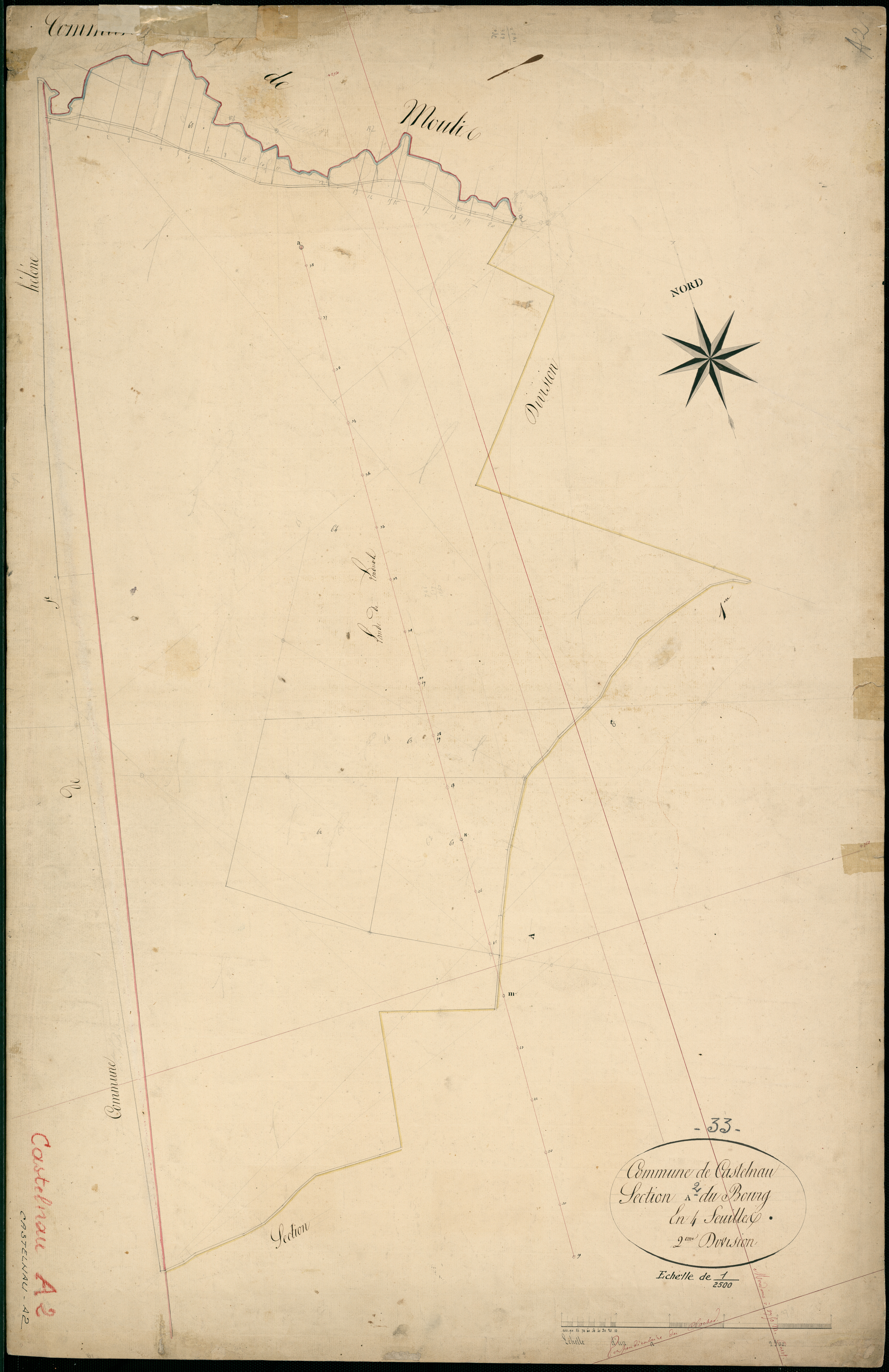 Castelnau-de-Médoc - -Section A feuille 2 : Le Bourg