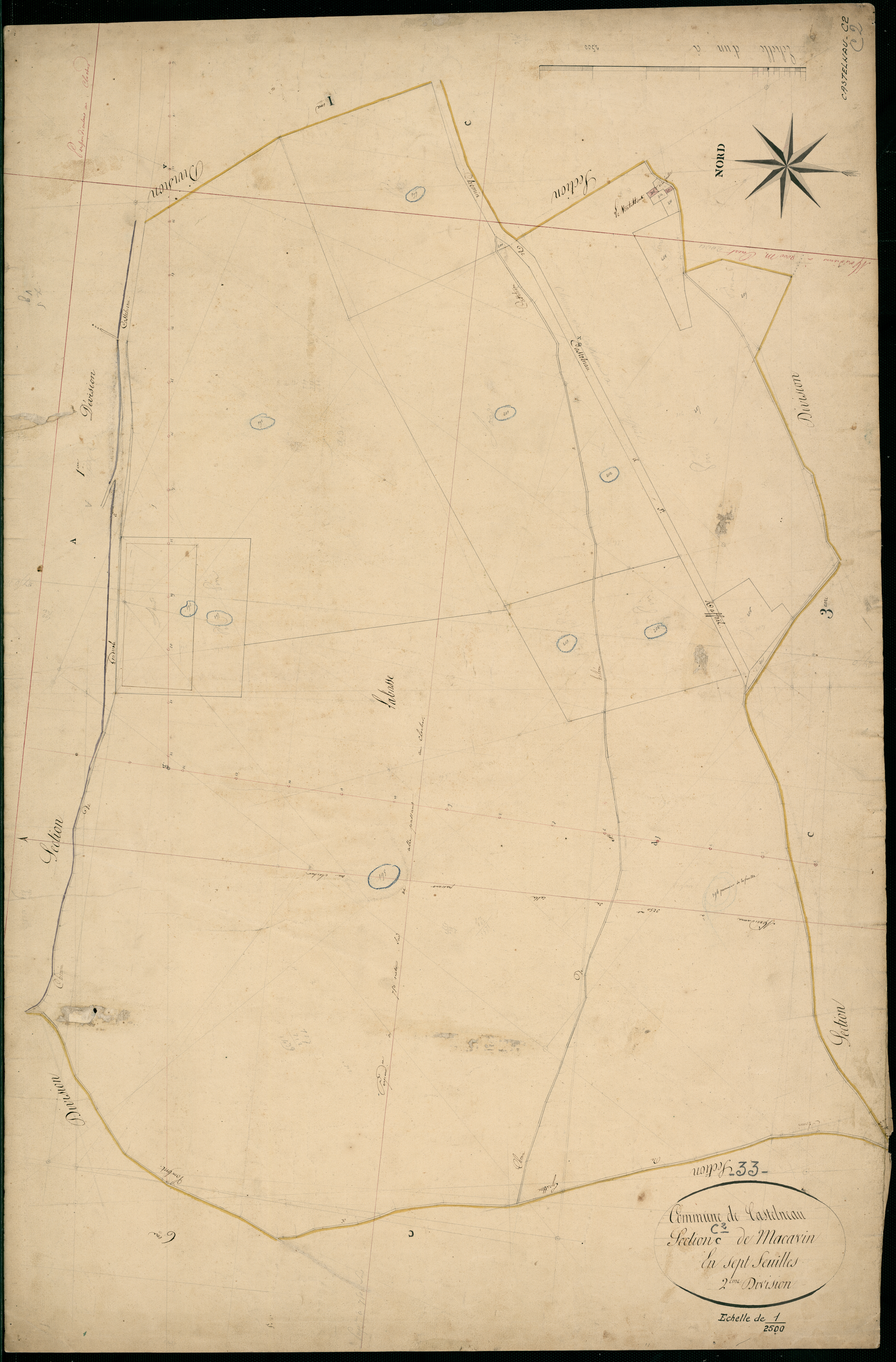 Castelnau-de-Médoc - -Section C feuille 2 : Macavin