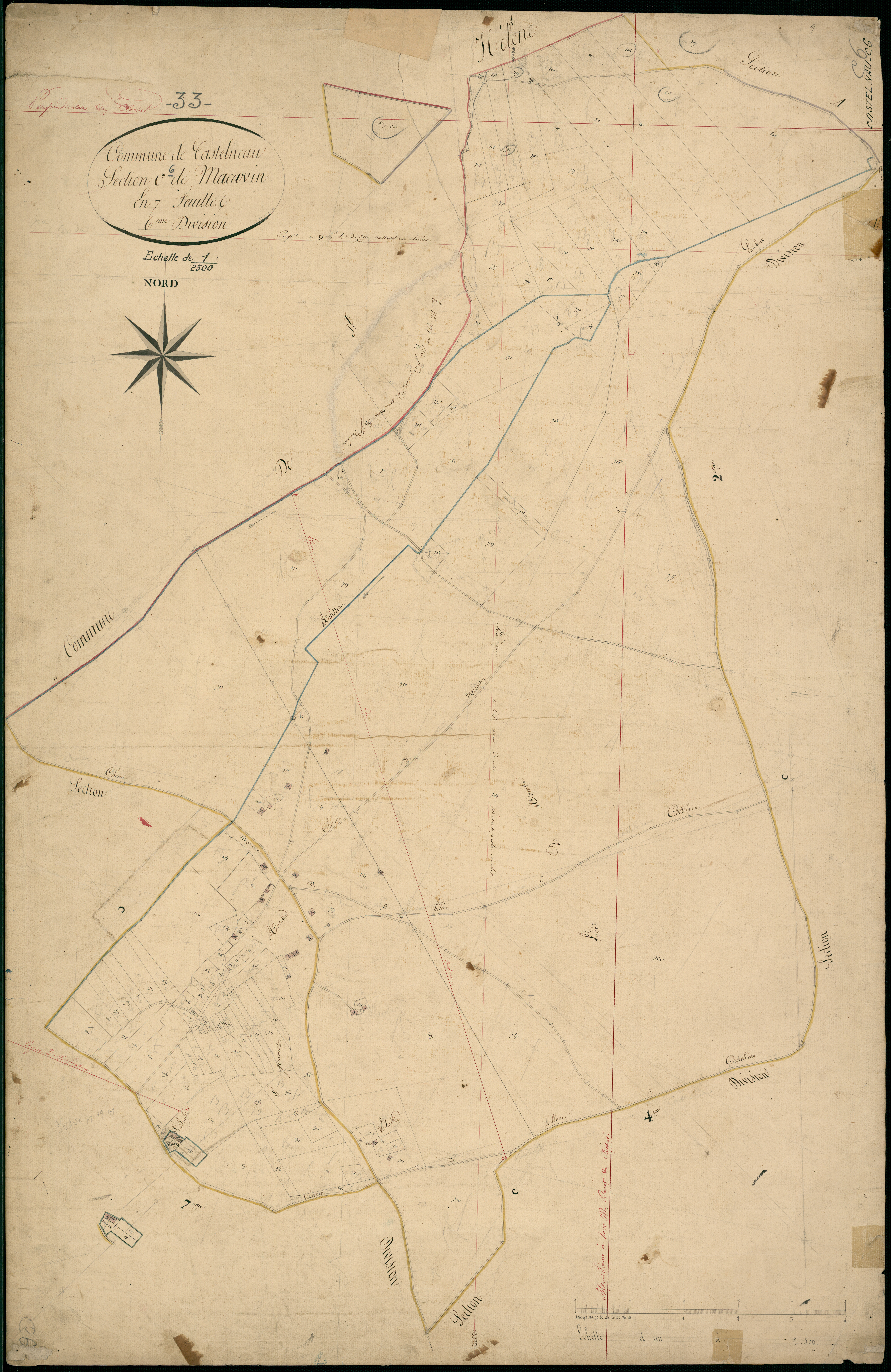 Castelnau-de-Médoc - -Section C feuille 6 : Macavin