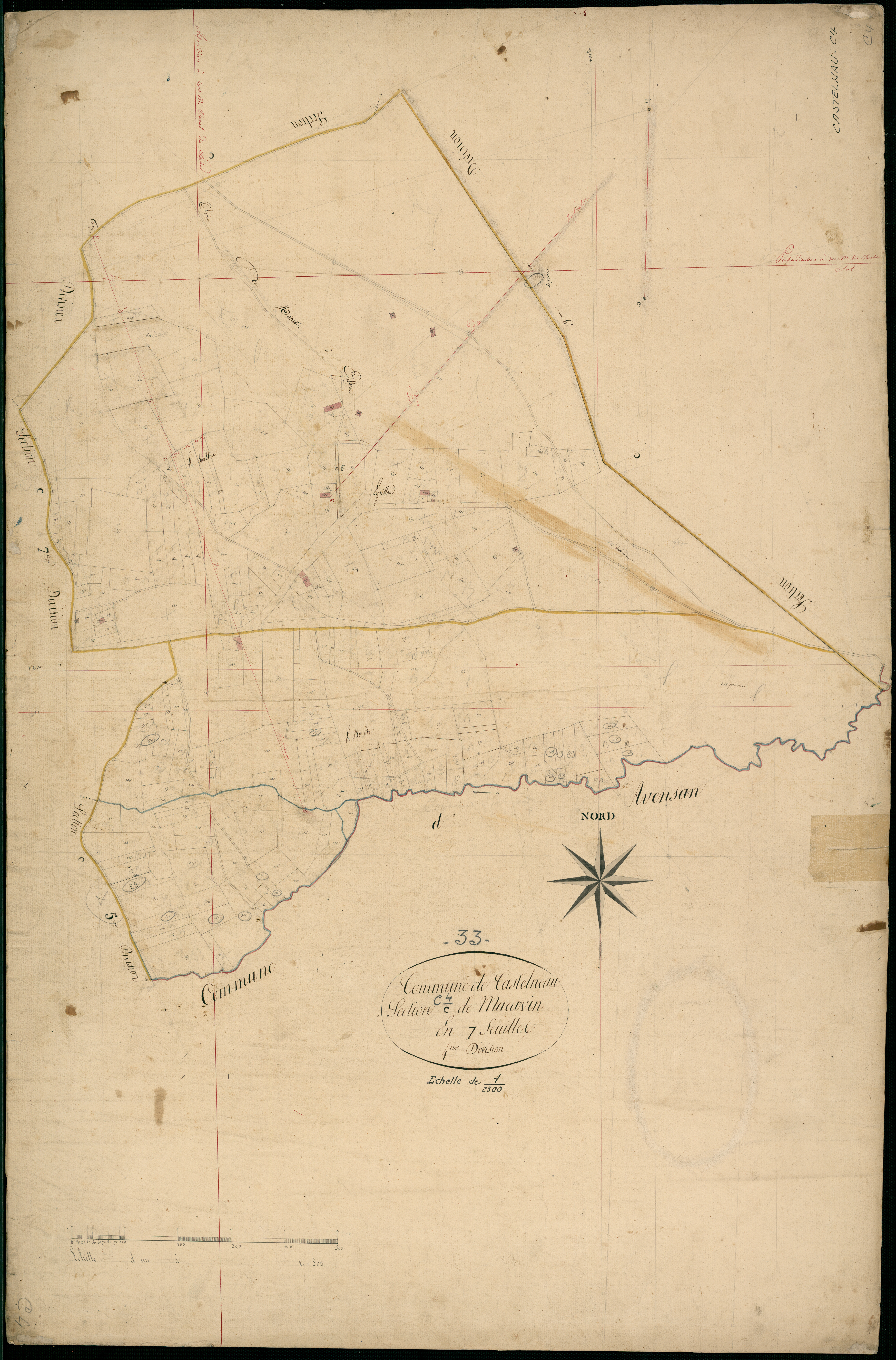Castelnau-de-Médoc - -Section C feuille 4 : Macavin