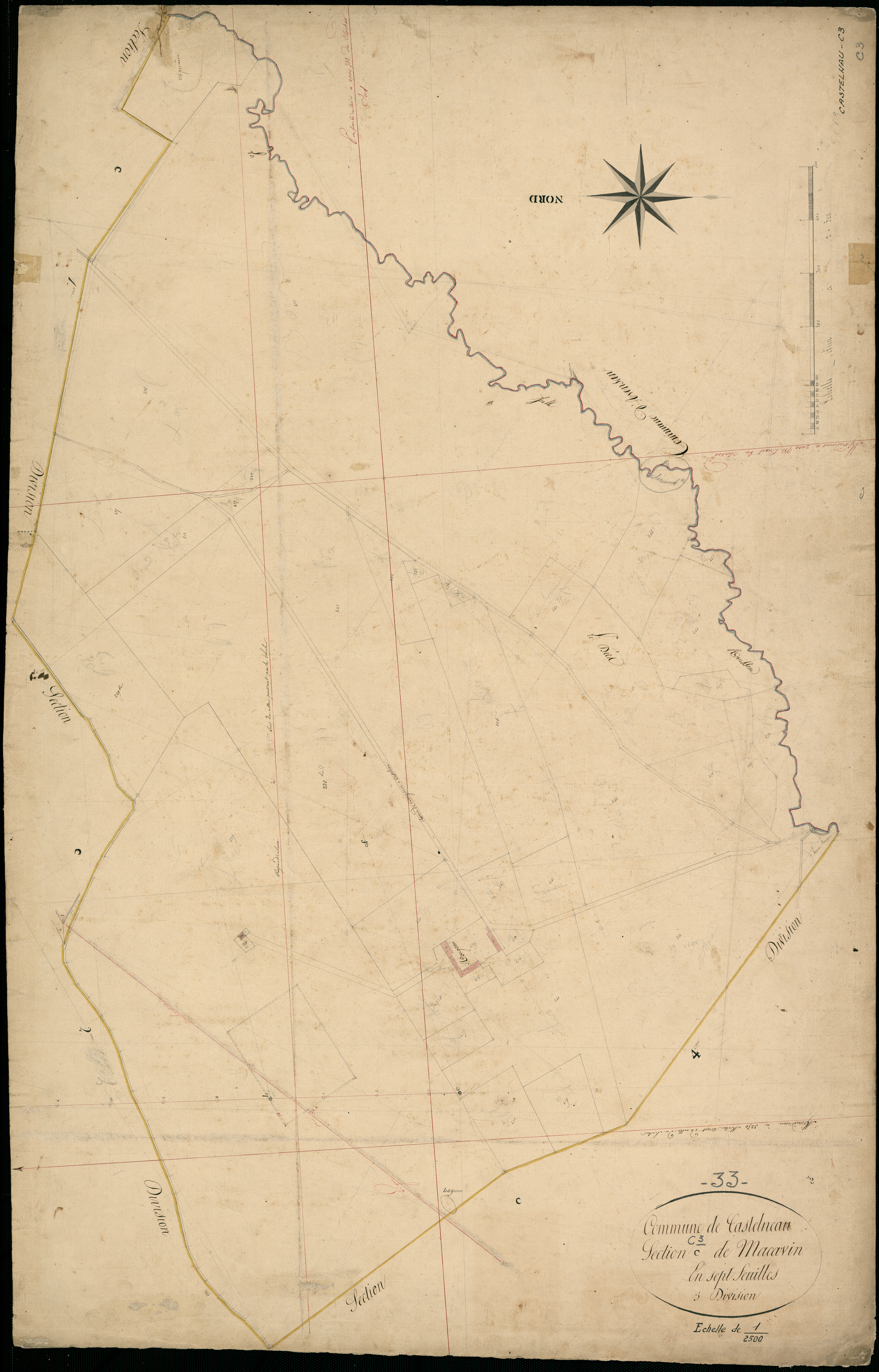 Castelnau-de-Médoc - -Section C feuille 3 : Macavin