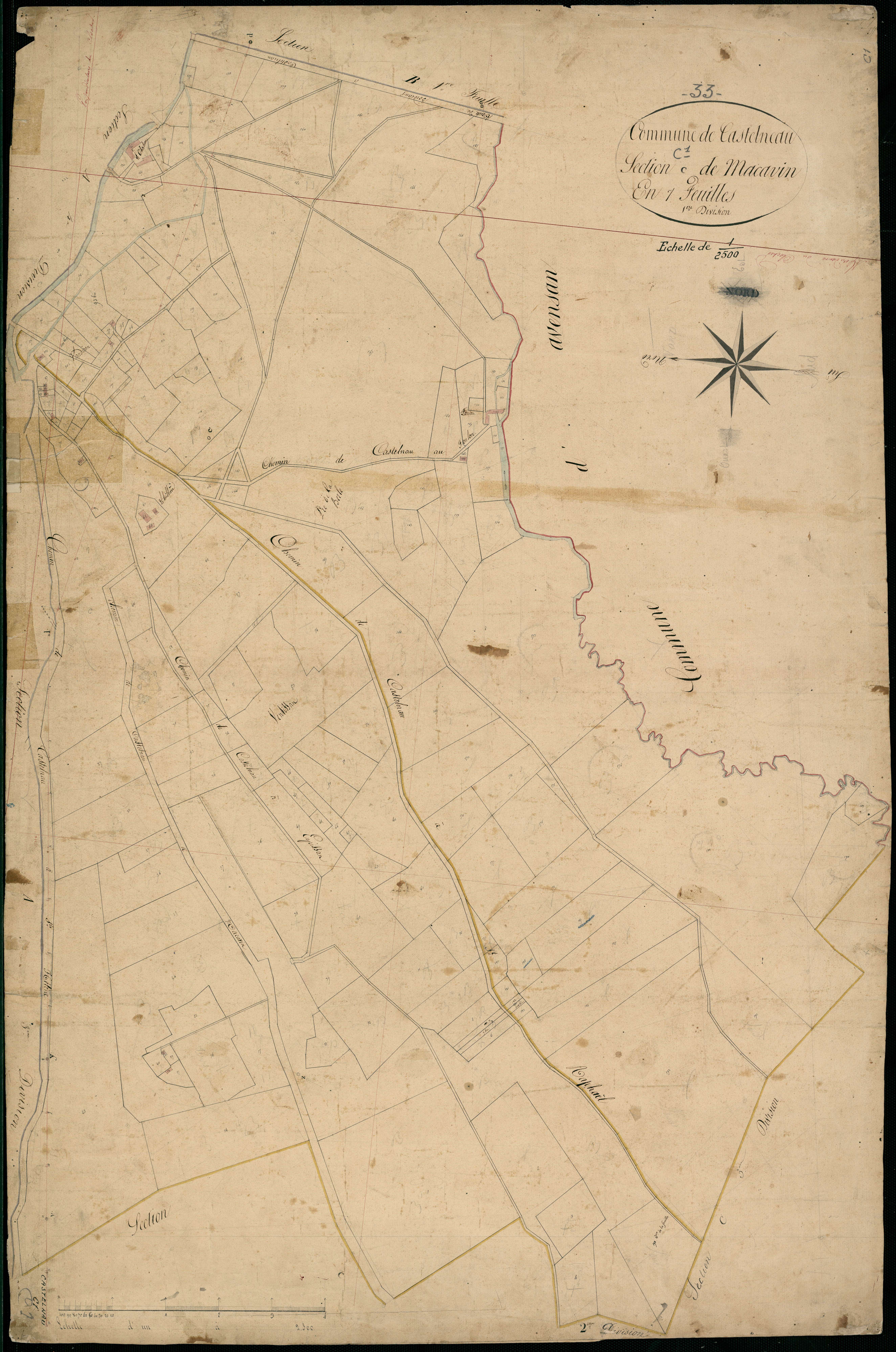 Castelnau-de-Médoc - -Section C feuille 1 : Macavin