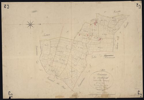 Castelviel - -Section C feuille 2 : Castagney