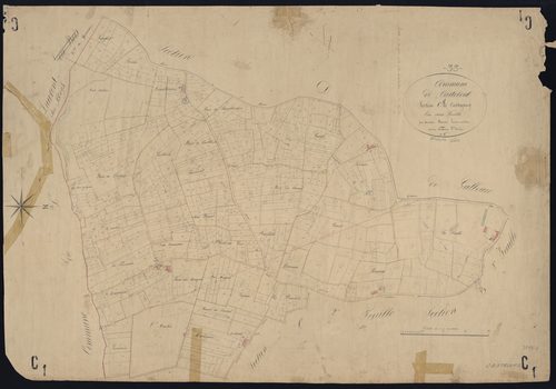 Castelviel - -Section C feuille 1 : Castagney