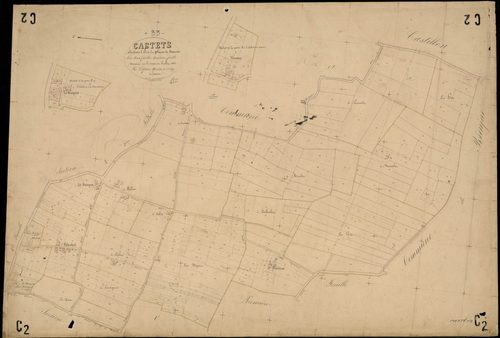 Castets-en-Dorthe - -Section C feuille 2 : Plaine-de-Mazerac