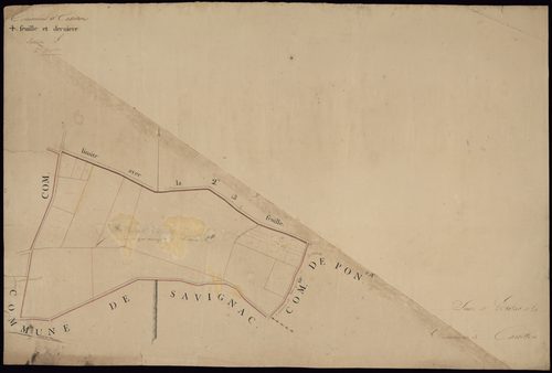 Castillon-de-Castets - -Section B feuille 2 : L'Eglise
