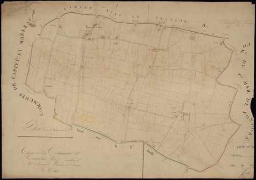 Castillon-de-Castets - -Section B feuille 1 : L'Eglise