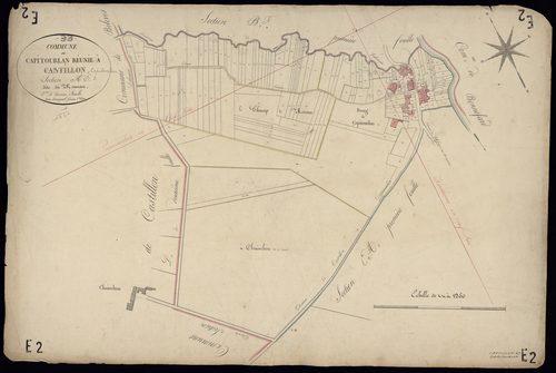 Castillon-la-Bataille - -Section E feuille 2 : Mounan