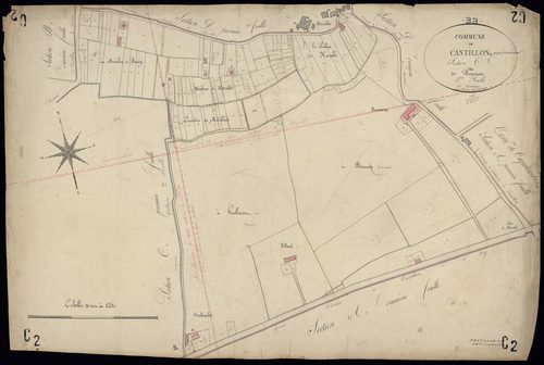 Castillon-la-Bataille - -Section C feuille 2 : Bourron