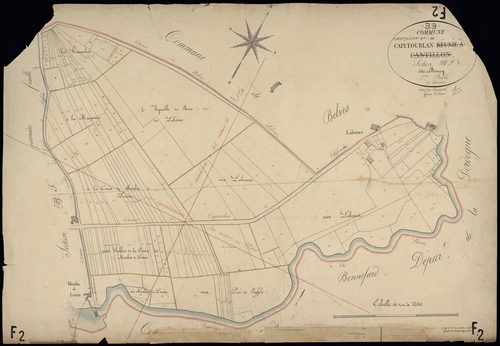 Castillon-la-Bataille - -Section F feuille 2 : Le Bourg