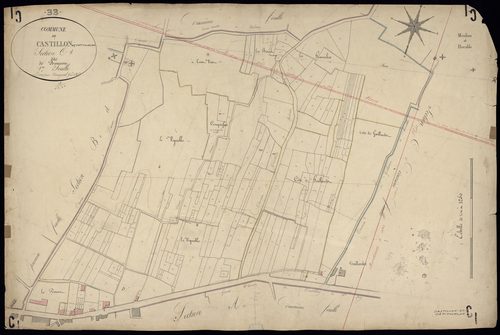 Castillon-la-Bataille - -Section C feuille 1 : Bourron