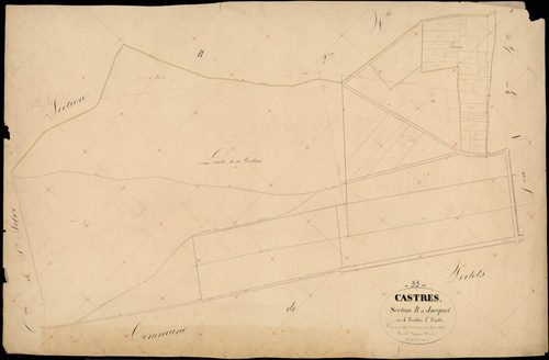 Castres-Gironde - -Section B feuille 1 : Jacquet