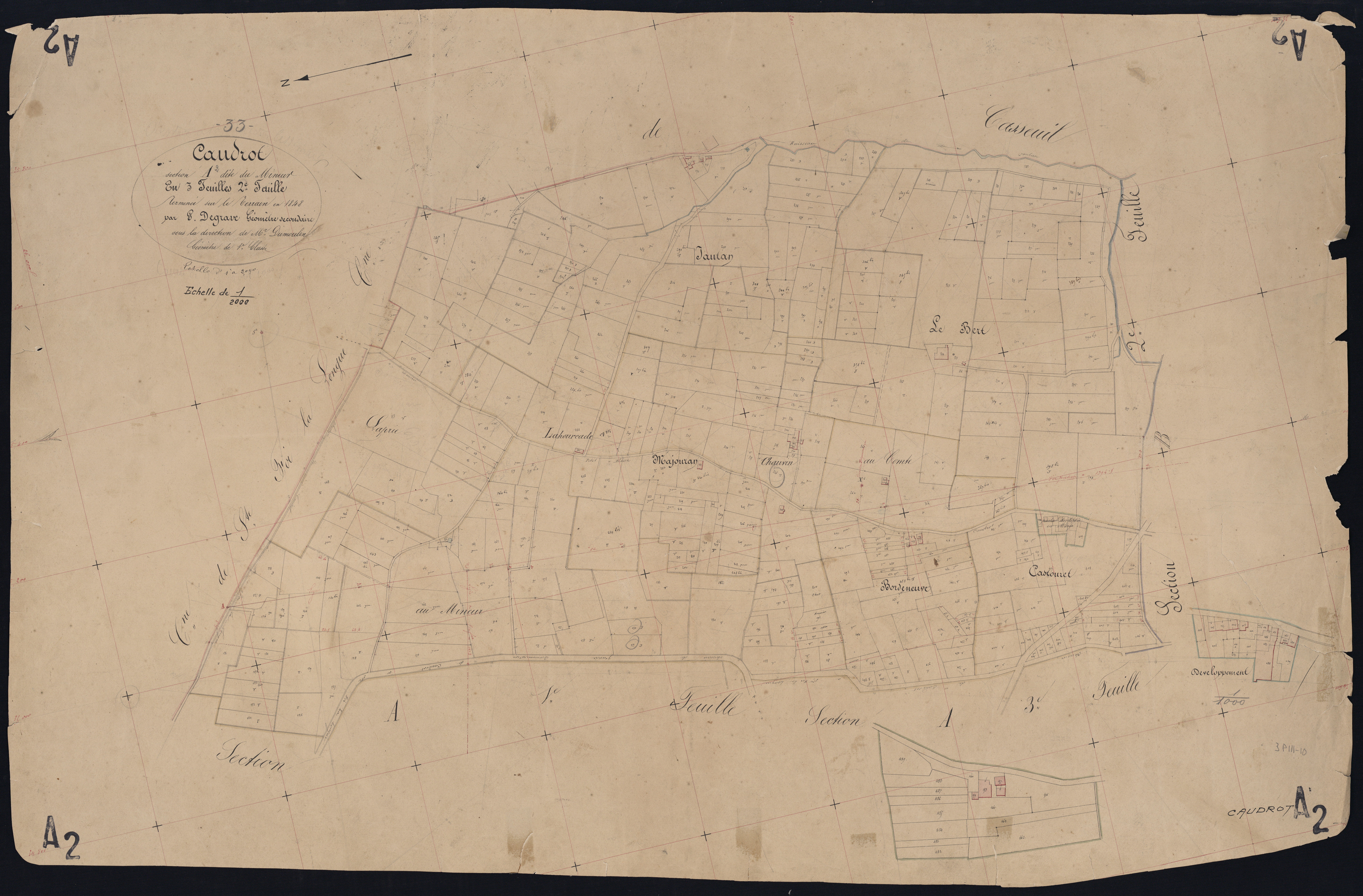 Caudrot - -Section A feuille 2 : Le Mineur