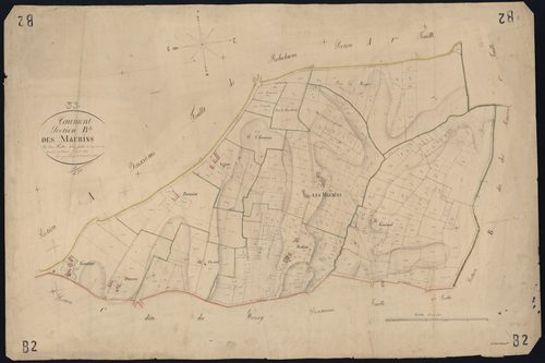 Caumont - -Section B feuille 2 : Les Maurins